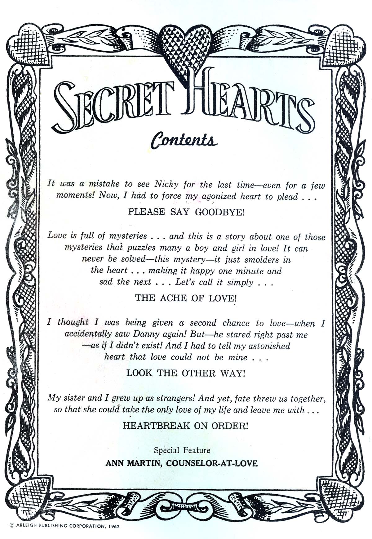 Read online Secret Hearts comic -  Issue #85 - 2