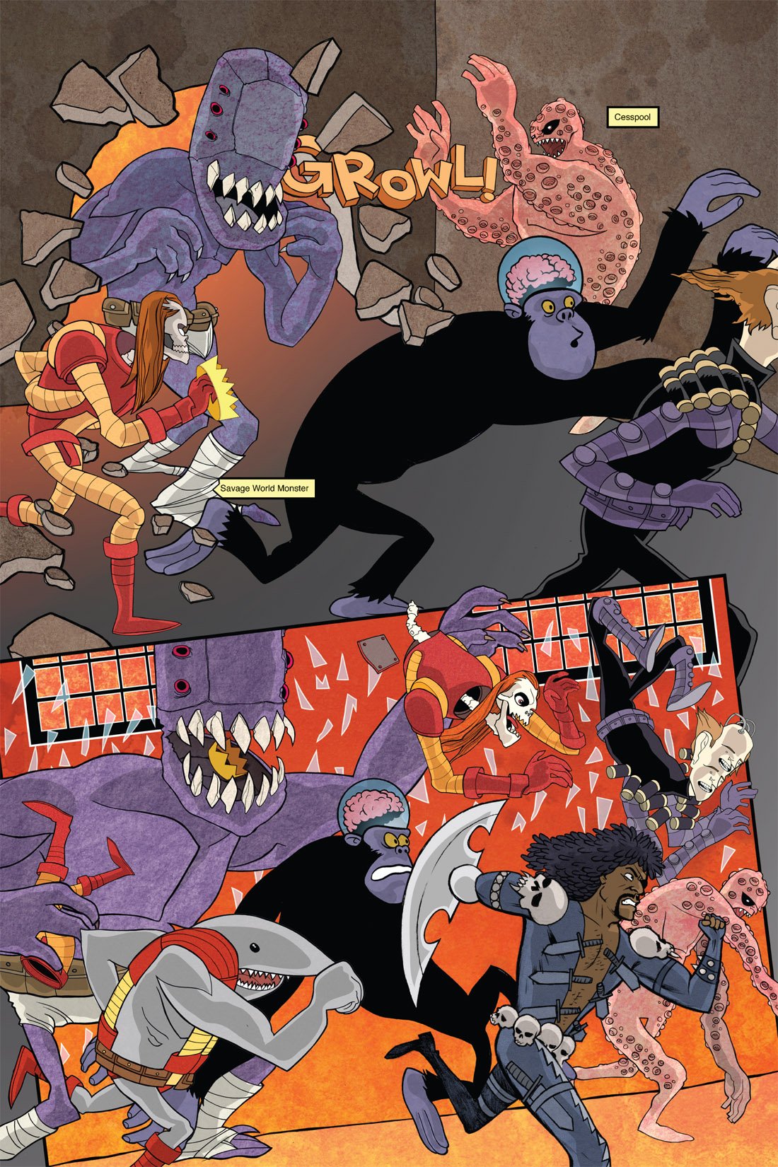 Read online Twisted Savage Dragon Funnies comic -  Issue # TPB - 49
