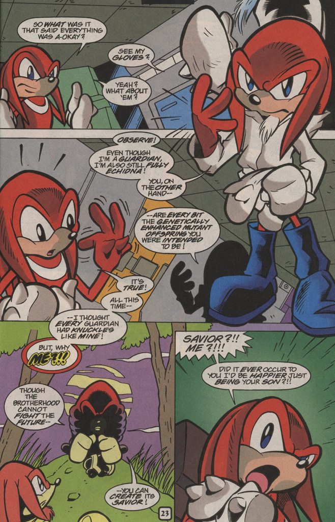 Read online Knuckles the Echidna comic - Issue #25.