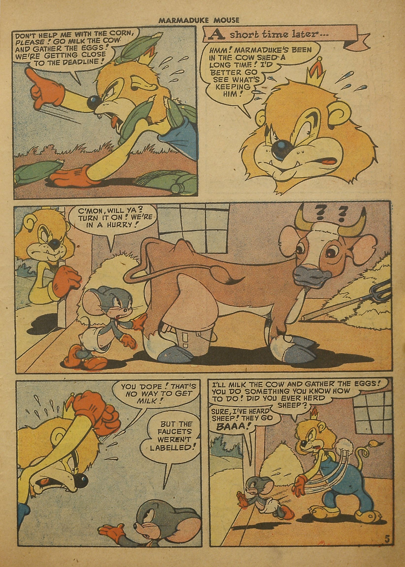 Read online Marmaduke Mouse comic -  Issue #8 - 7