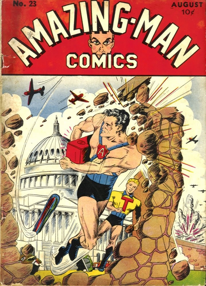 Read online Amazing Man Comics comic -  Issue #23 - 1