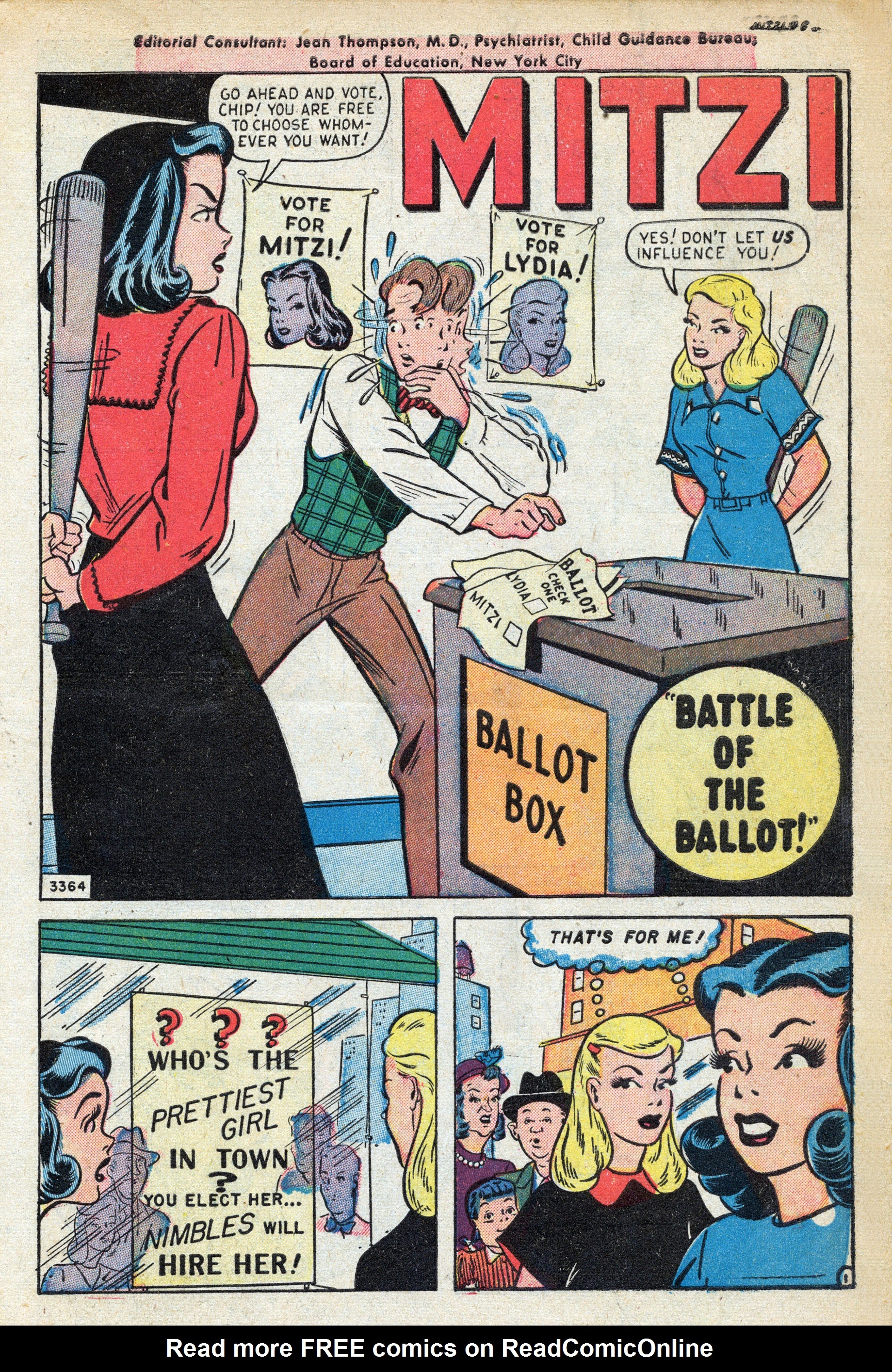 Read online Mitzi's Boy Friend comic -  Issue #5 - 3