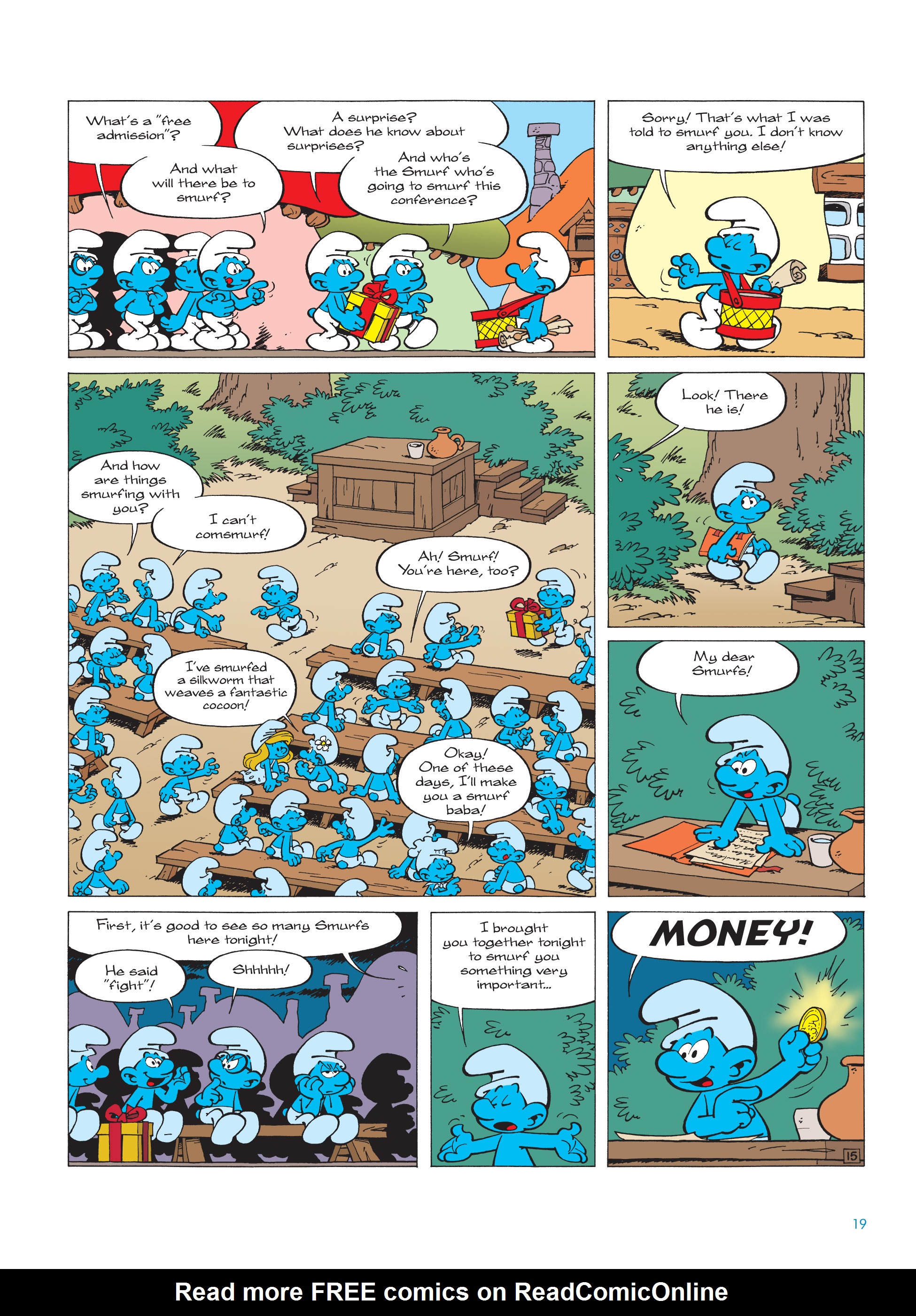 Read online The Smurfs comic -  Issue #18 - 19