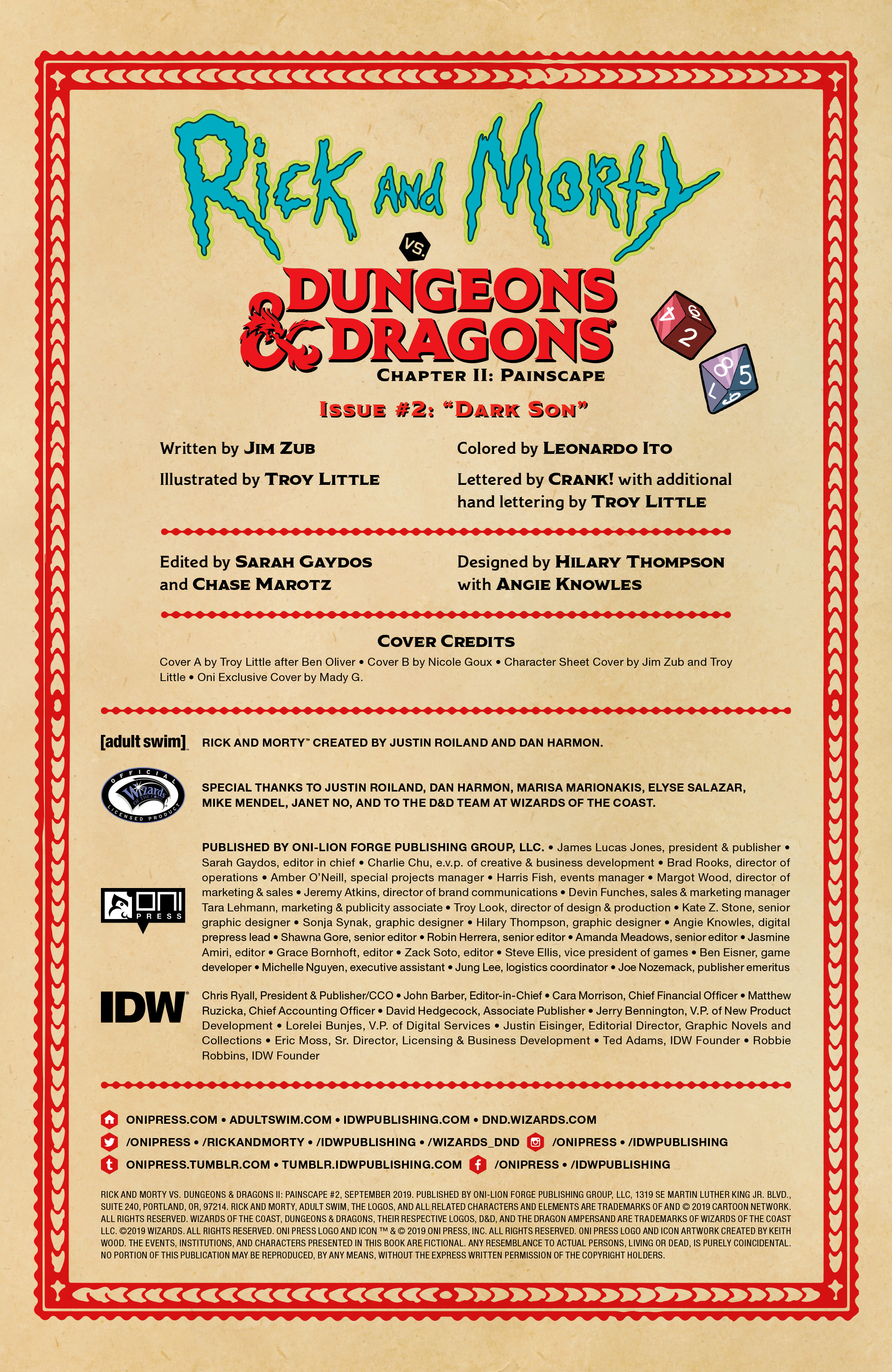 Read online Rick and Morty vs. Dungeons & Dragons II: Painscape comic -  Issue #2 - 2