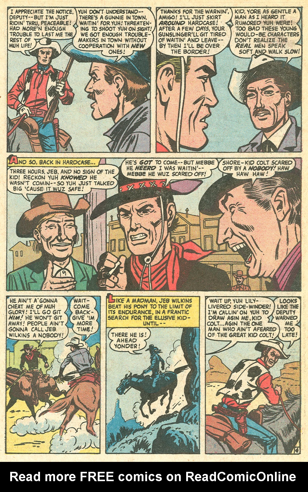 Read online Kid Colt Outlaw comic -  Issue #144 - 7