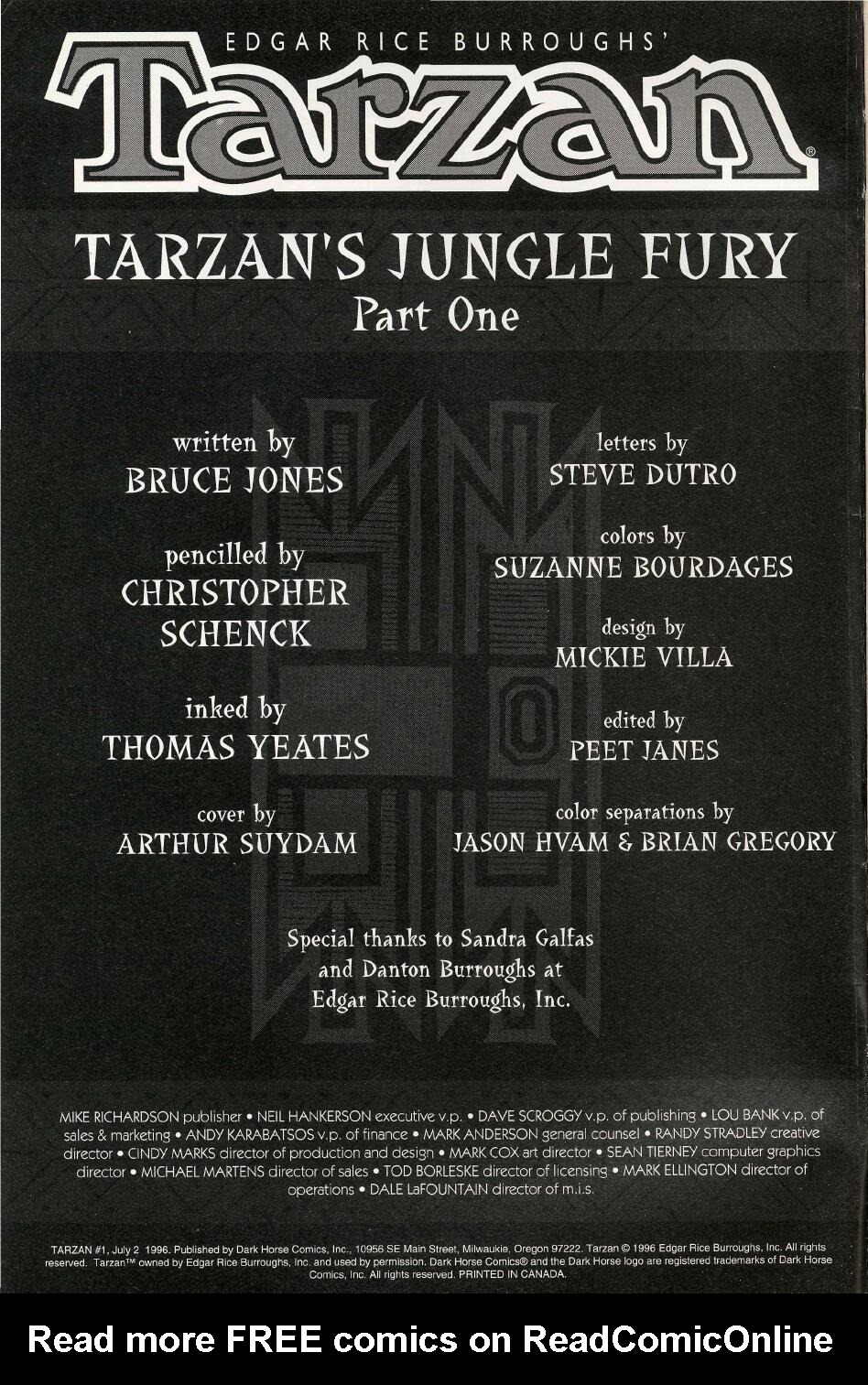 Read online Tarzan (1996) comic -  Issue #1 - 2