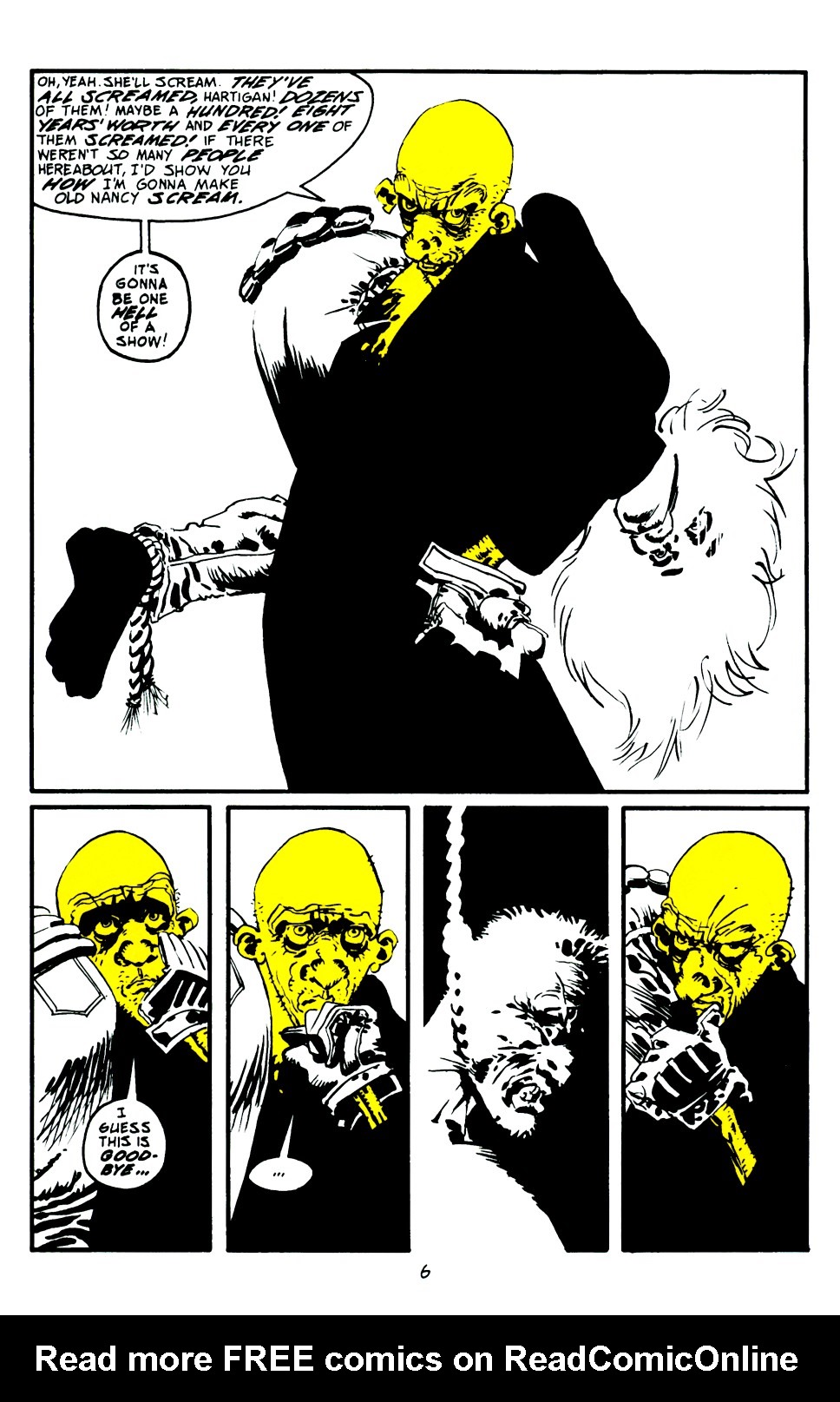 Read online Sin City: That Yellow Bastard comic -  Issue #6 - 7