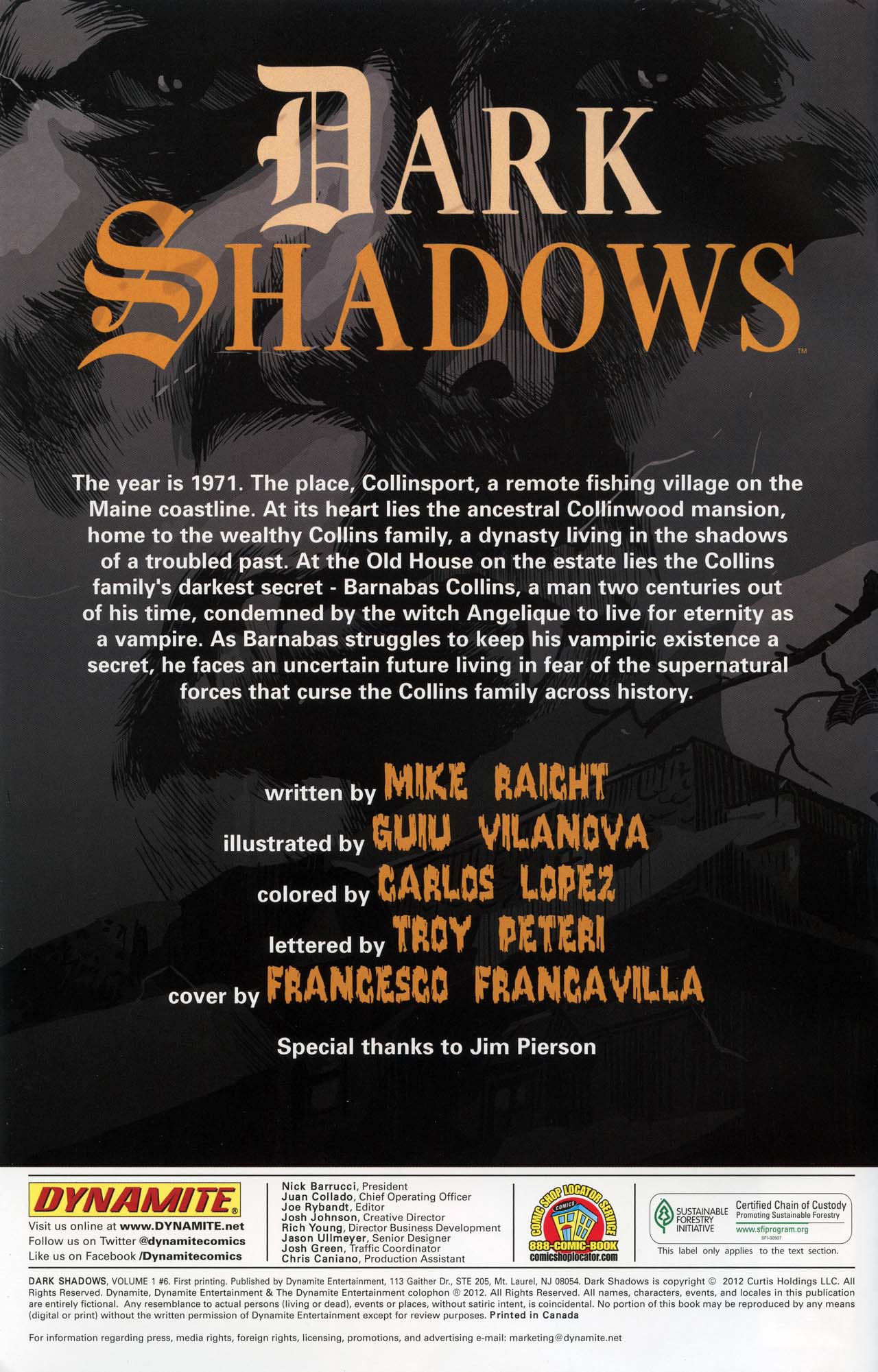 Read online Dark Shadows comic -  Issue #6 - 2