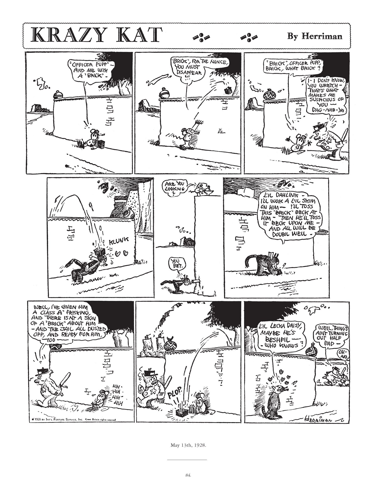 Read online Krazy & Ignatz comic -  Issue # TPB 5 - 84