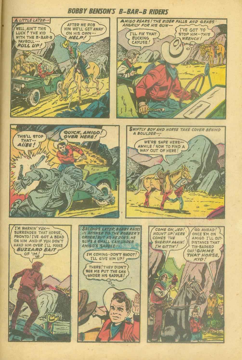 Read online Bobby Benson's B-Bar-B Riders comic -  Issue #6 - 31