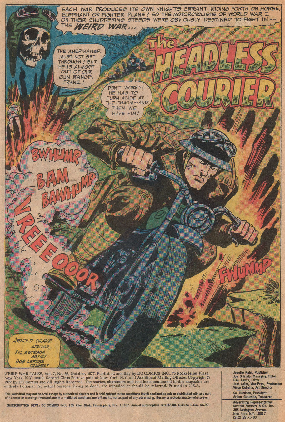 Read online Weird War Tales (1971) comic -  Issue #56 - 3