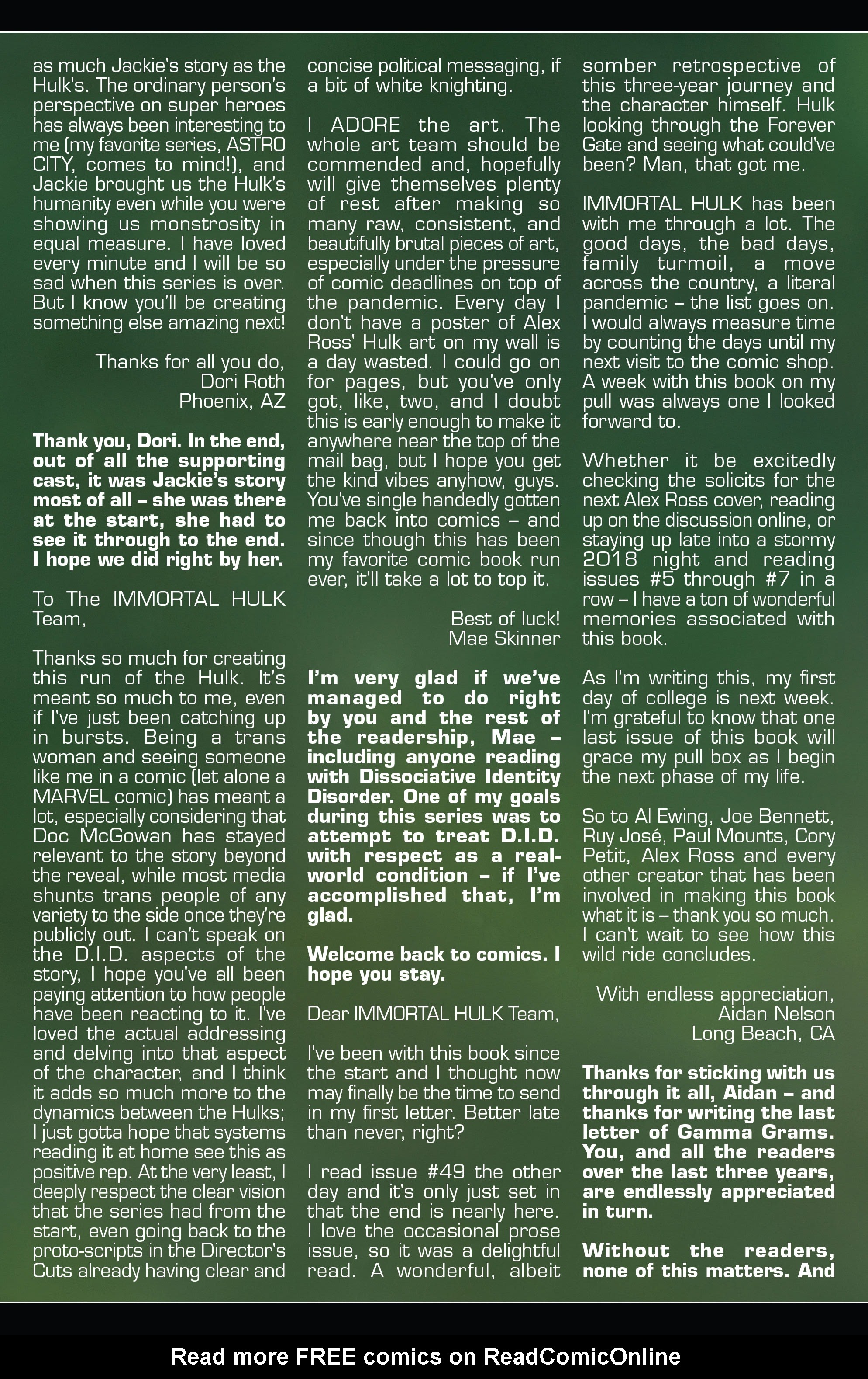 Read online Immortal Hulk comic -  Issue #50 - 81