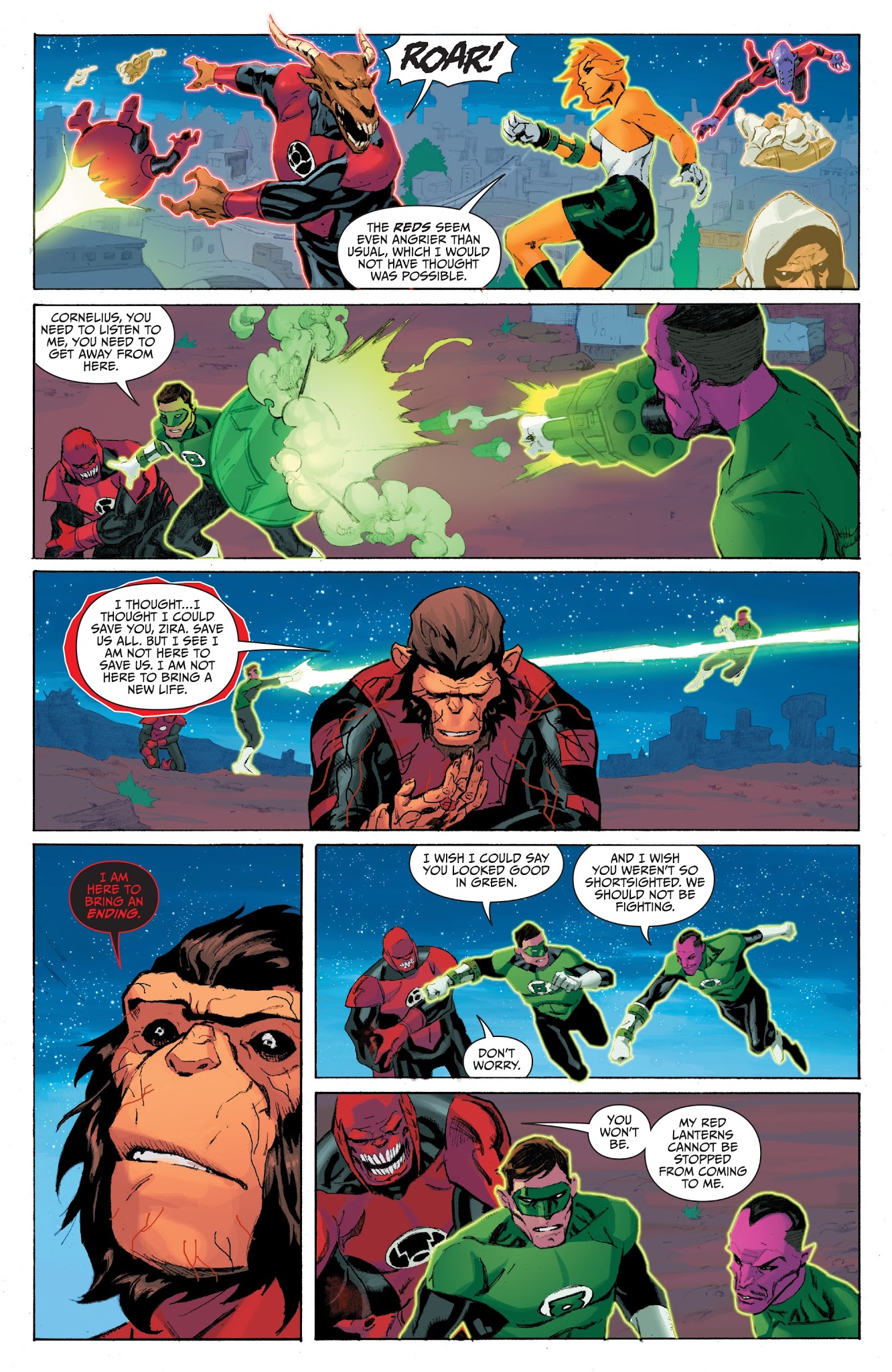 Read online Planet of the Apes/Green Lantern comic -  Issue #6 - 5