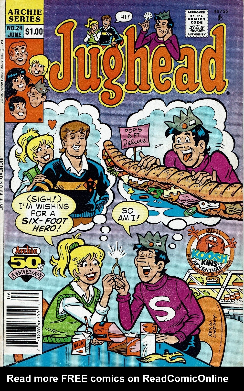 Read online Jughead (1987) comic -  Issue #24 - 1