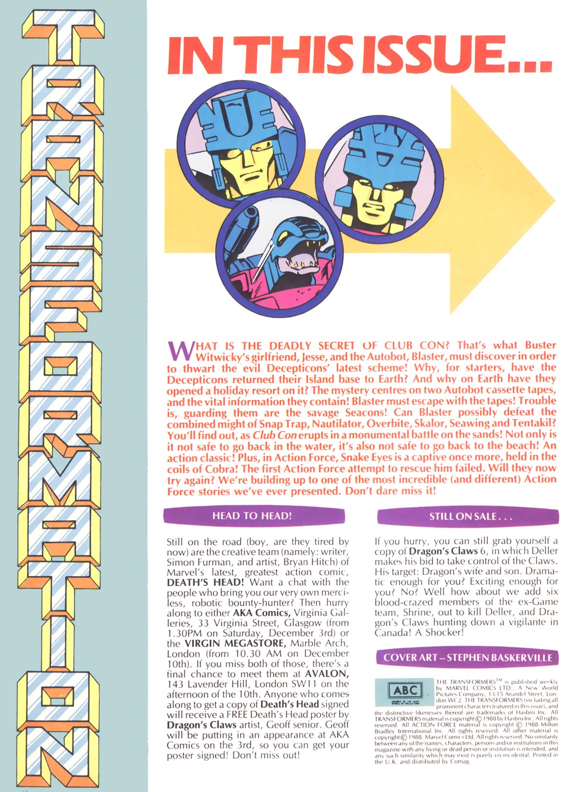 Read online The Transformers (UK) comic -  Issue #195 - 2