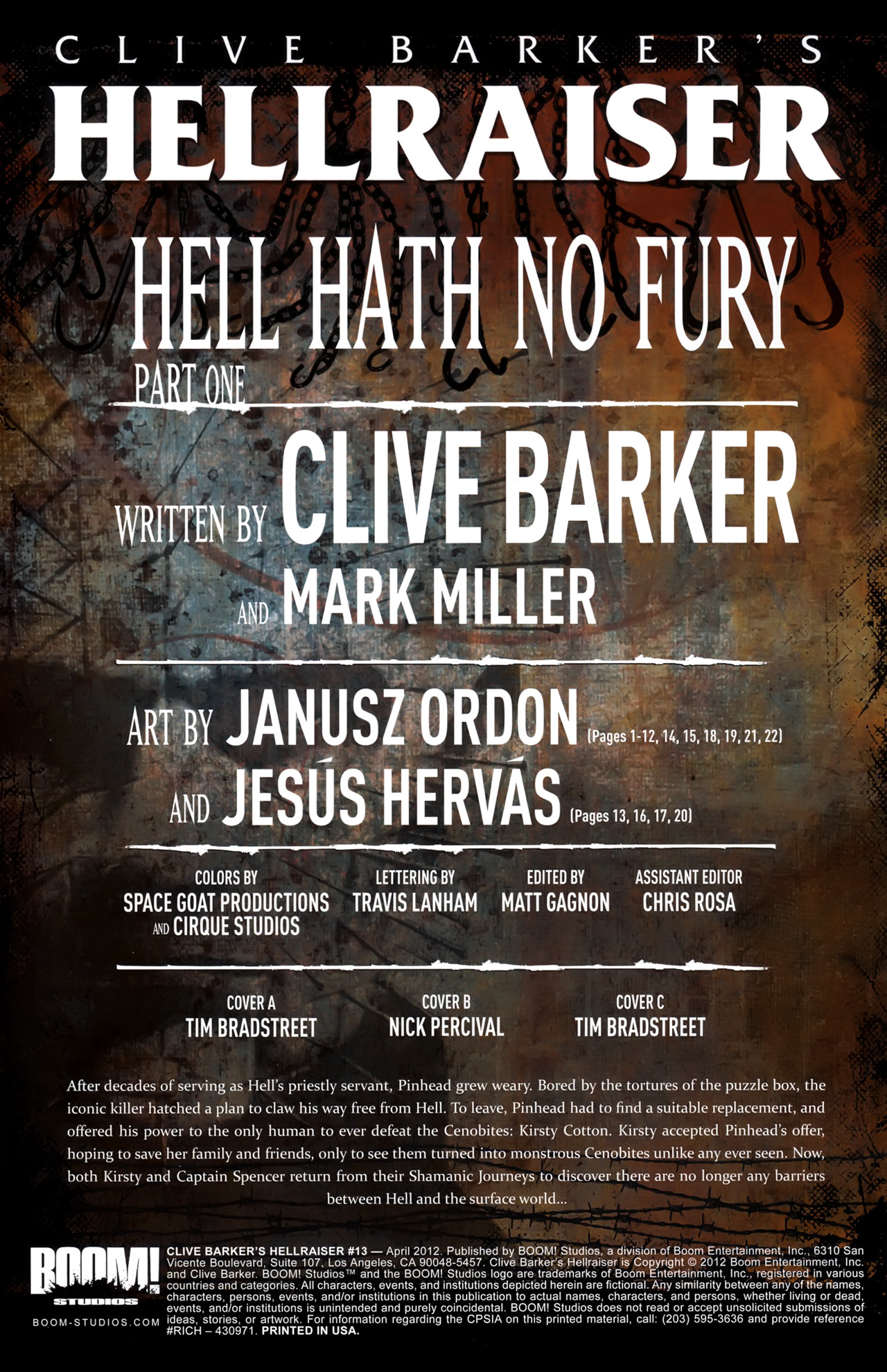 Read online Clive Barker's Hellraiser (2011) comic -  Issue #13 - 3