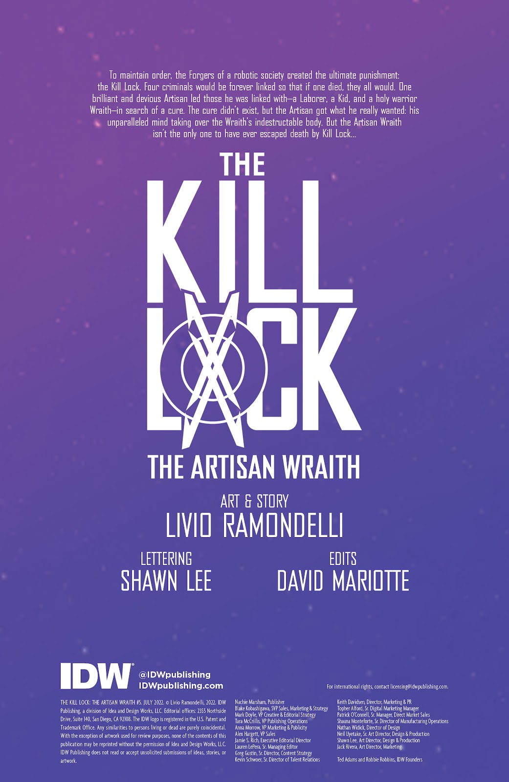The Kill Lock: The Artisan Wraith issue 5 - Page 2