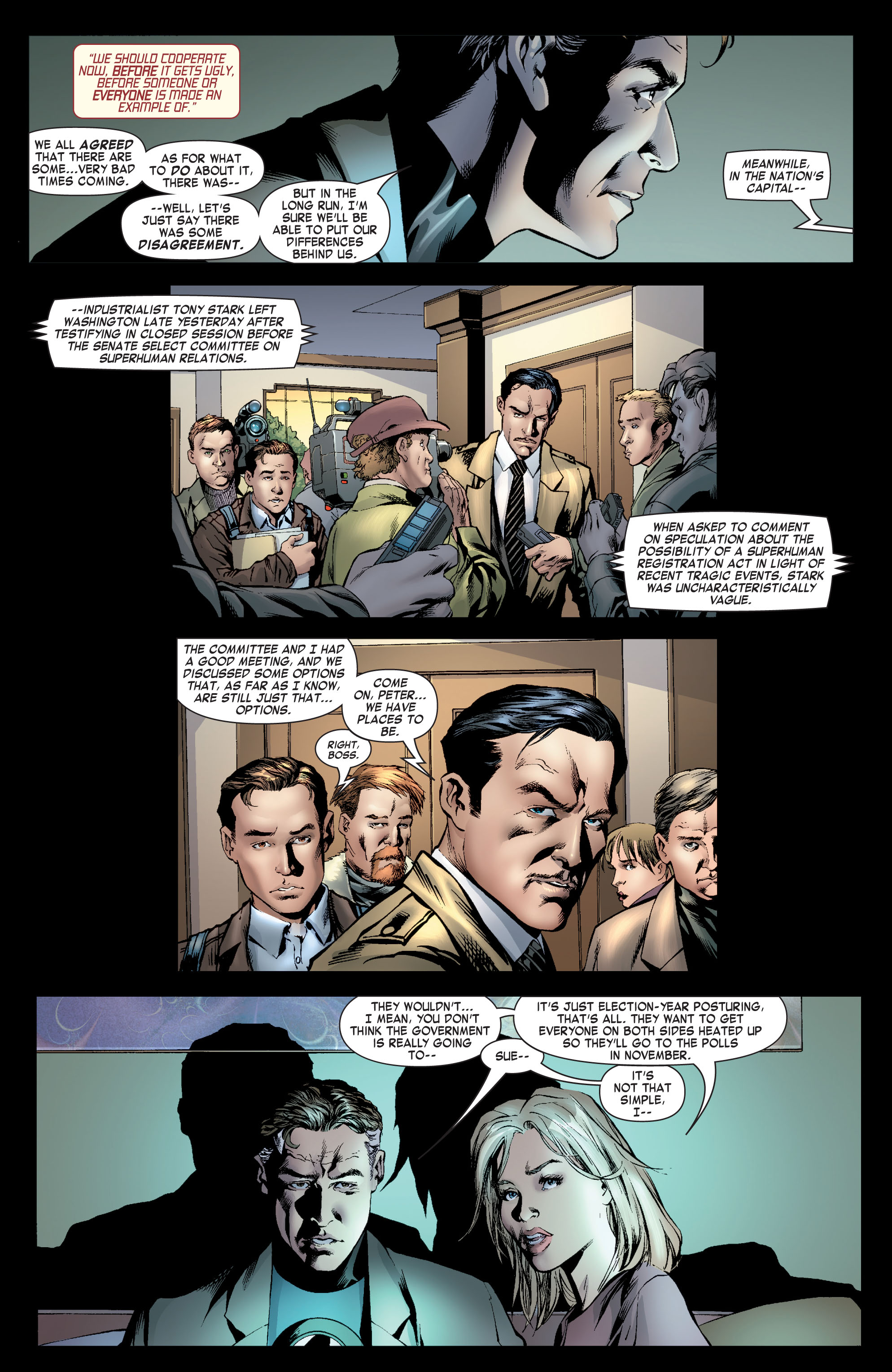 Read online Civil War: The Road to Civil War comic -  Issue # Full - 109