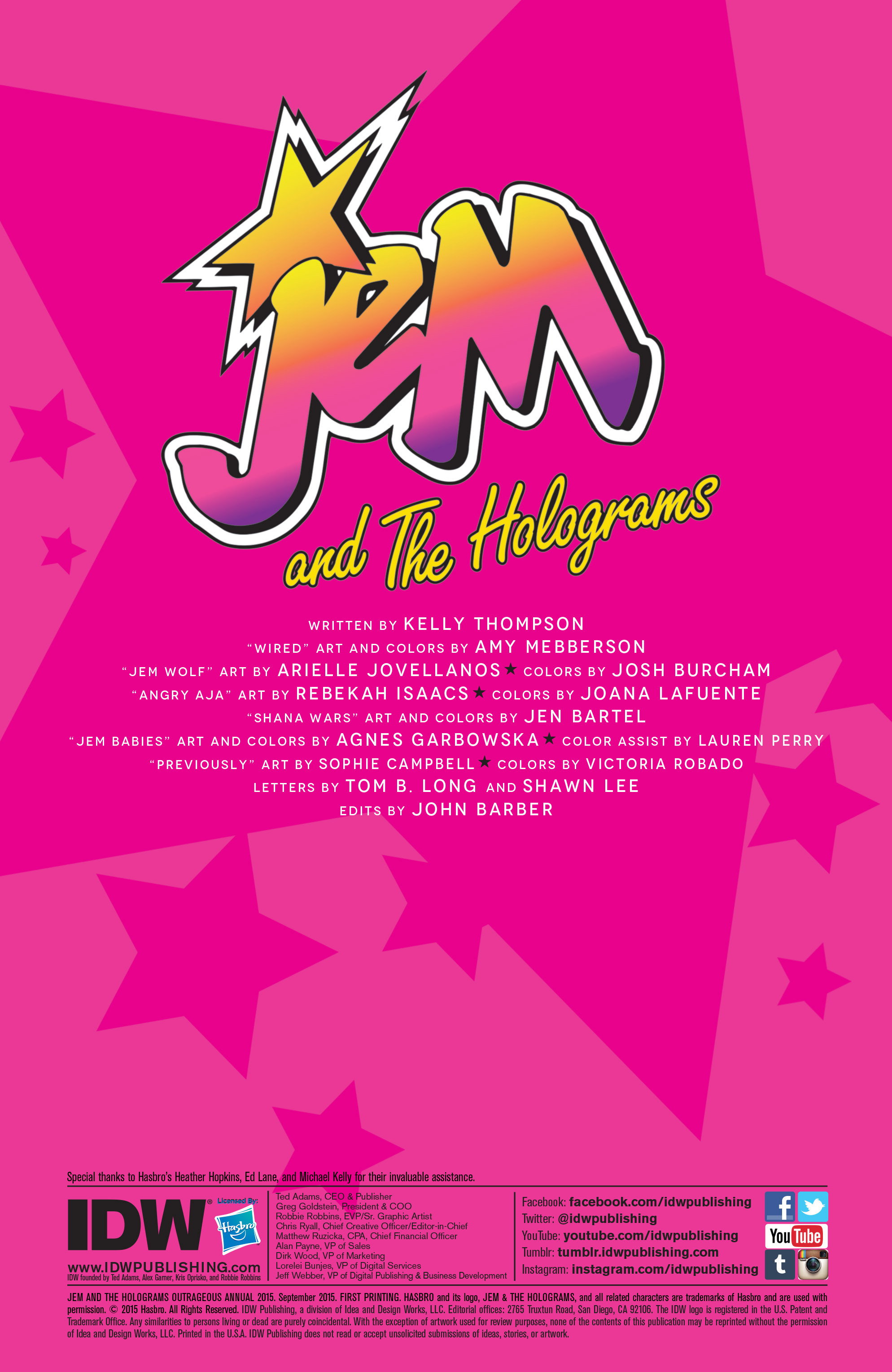 Read online Jem and The Holograms comic -  Issue # _Annual 1 - 2