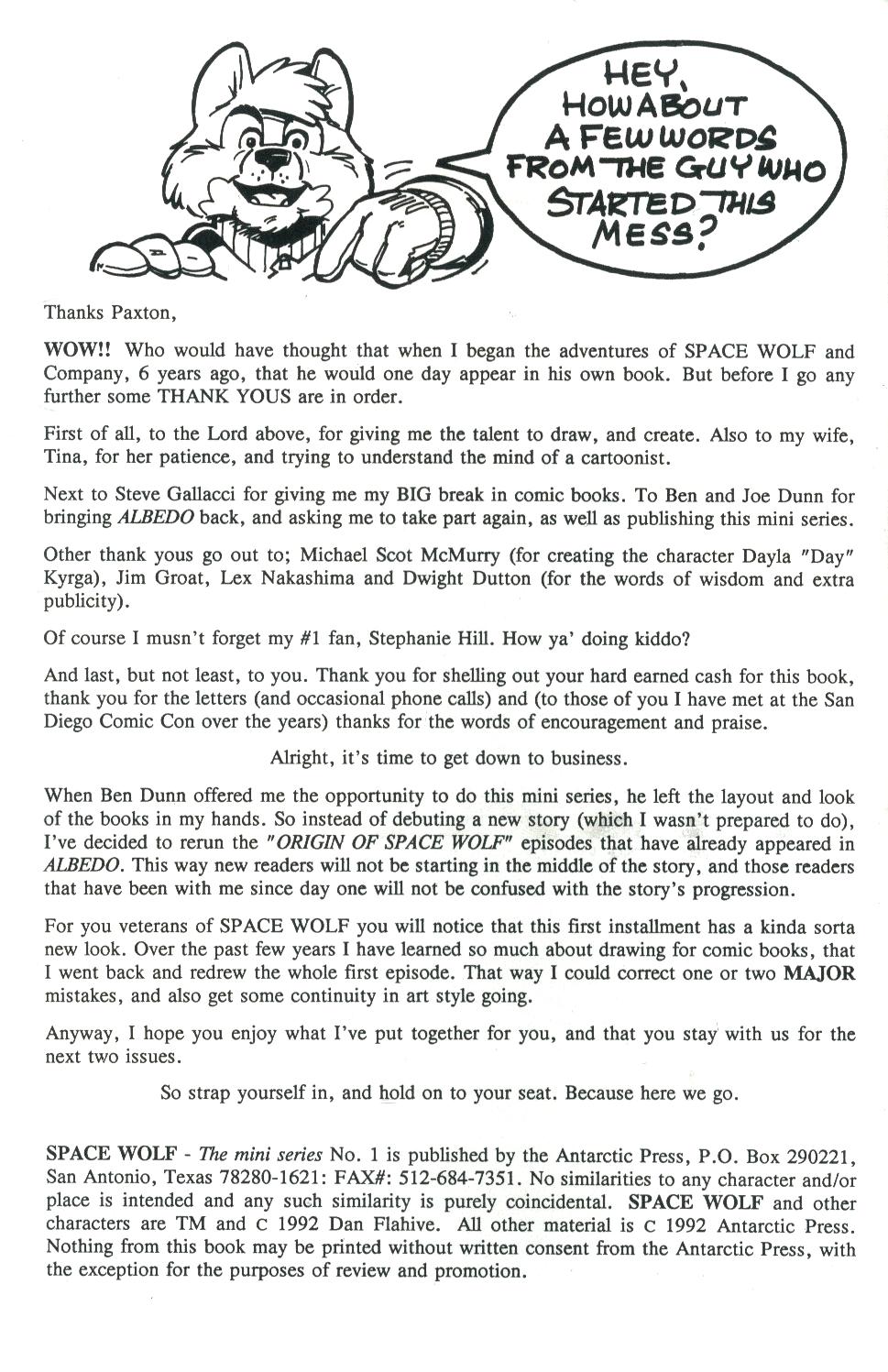 Read online Space Wolf comic -  Issue #1 - 2