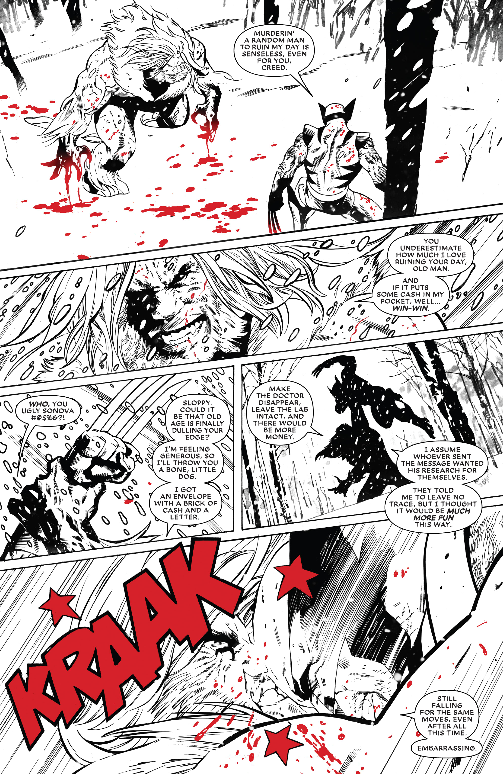 Read online Wolverine: Black, White & Blood comic -  Issue #2 - 7