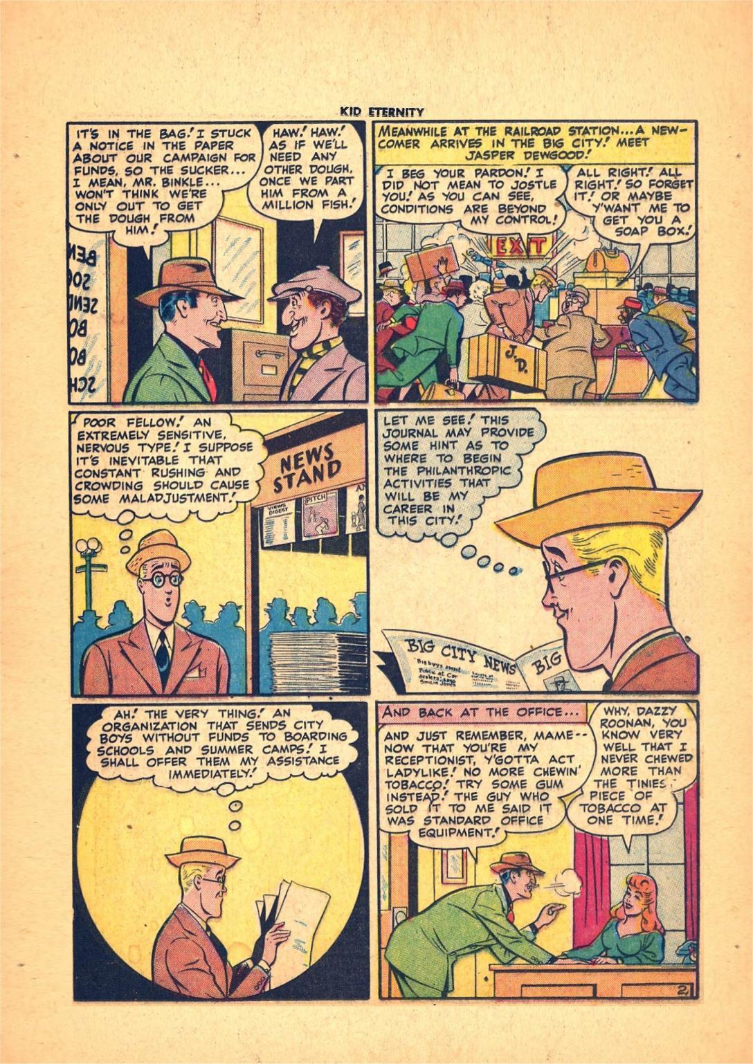 Read online Kid Eternity (1946) comic -  Issue #7 - 27