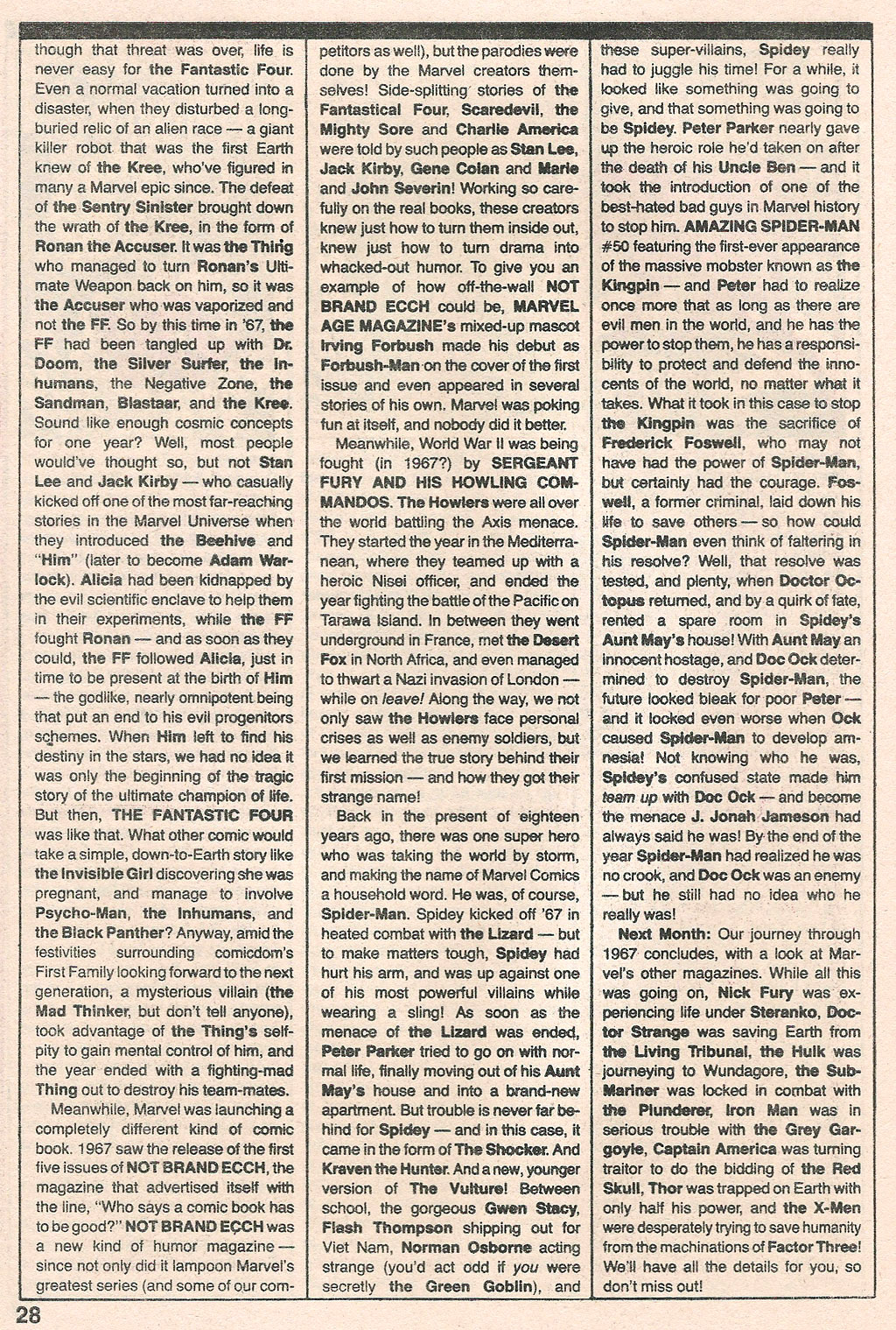 Read online Marvel Age comic -  Issue #26 - 29