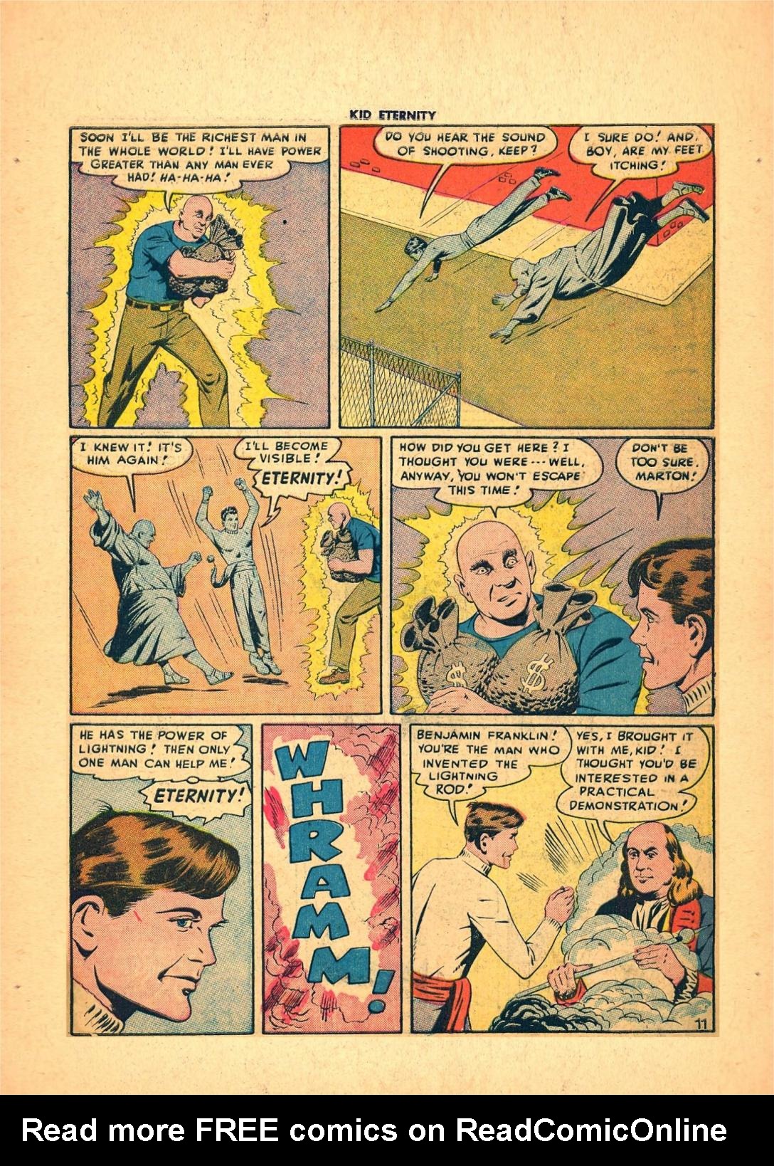 Read online Kid Eternity (1946) comic -  Issue #7 - 13