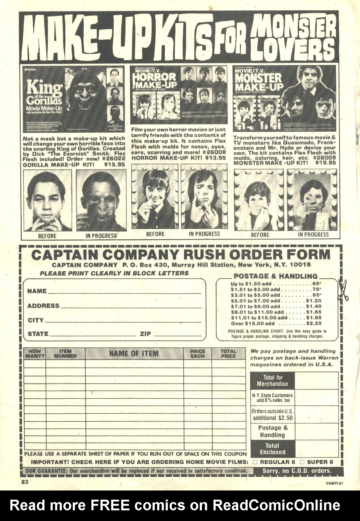 Read online Vampirella (1969) comic -  Issue #81 - 83