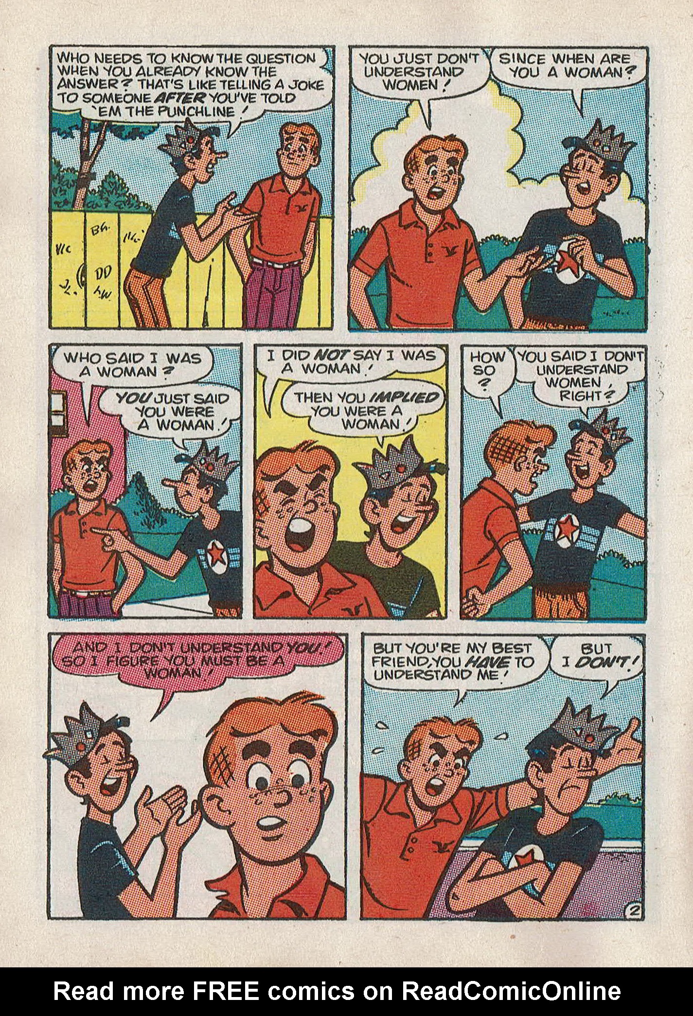 Read online Jughead Jones Comics Digest comic -  Issue #60 - 110