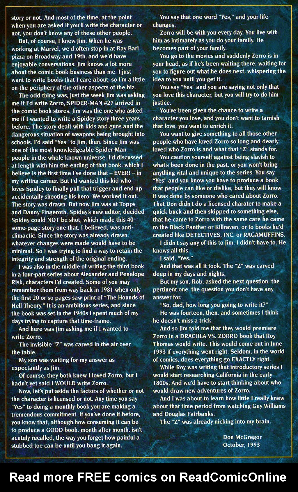 Read online Zorro (1993) comic -  Issue #2 - 31