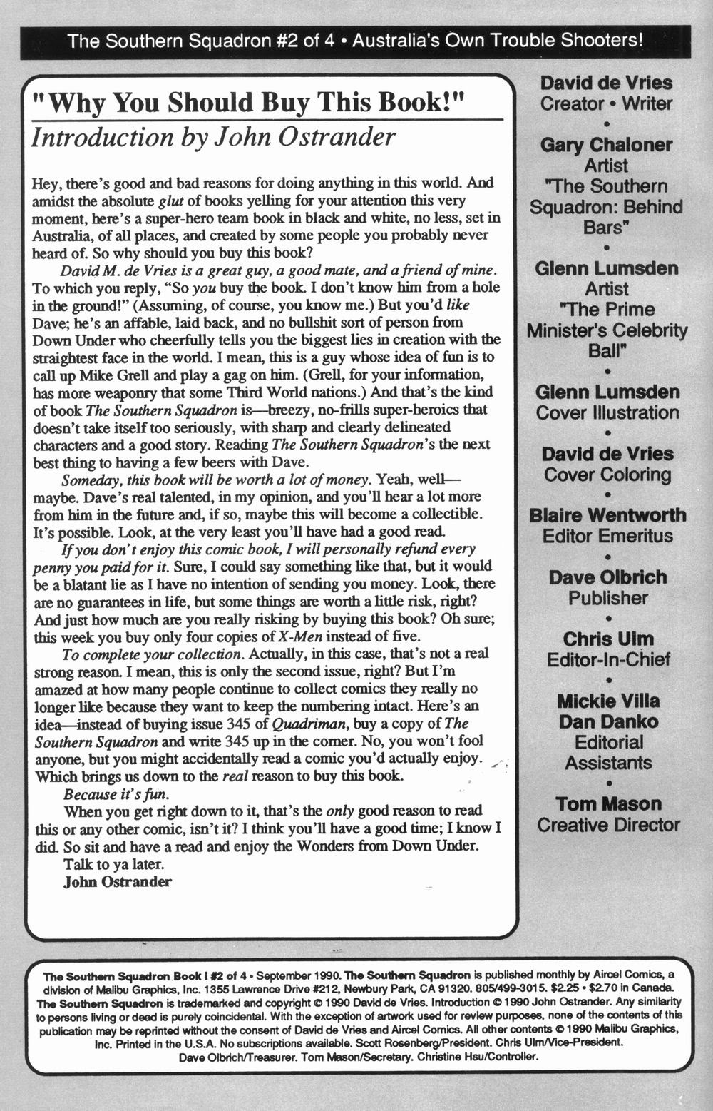 Read online Southern Squadron comic -  Issue #2 - 2