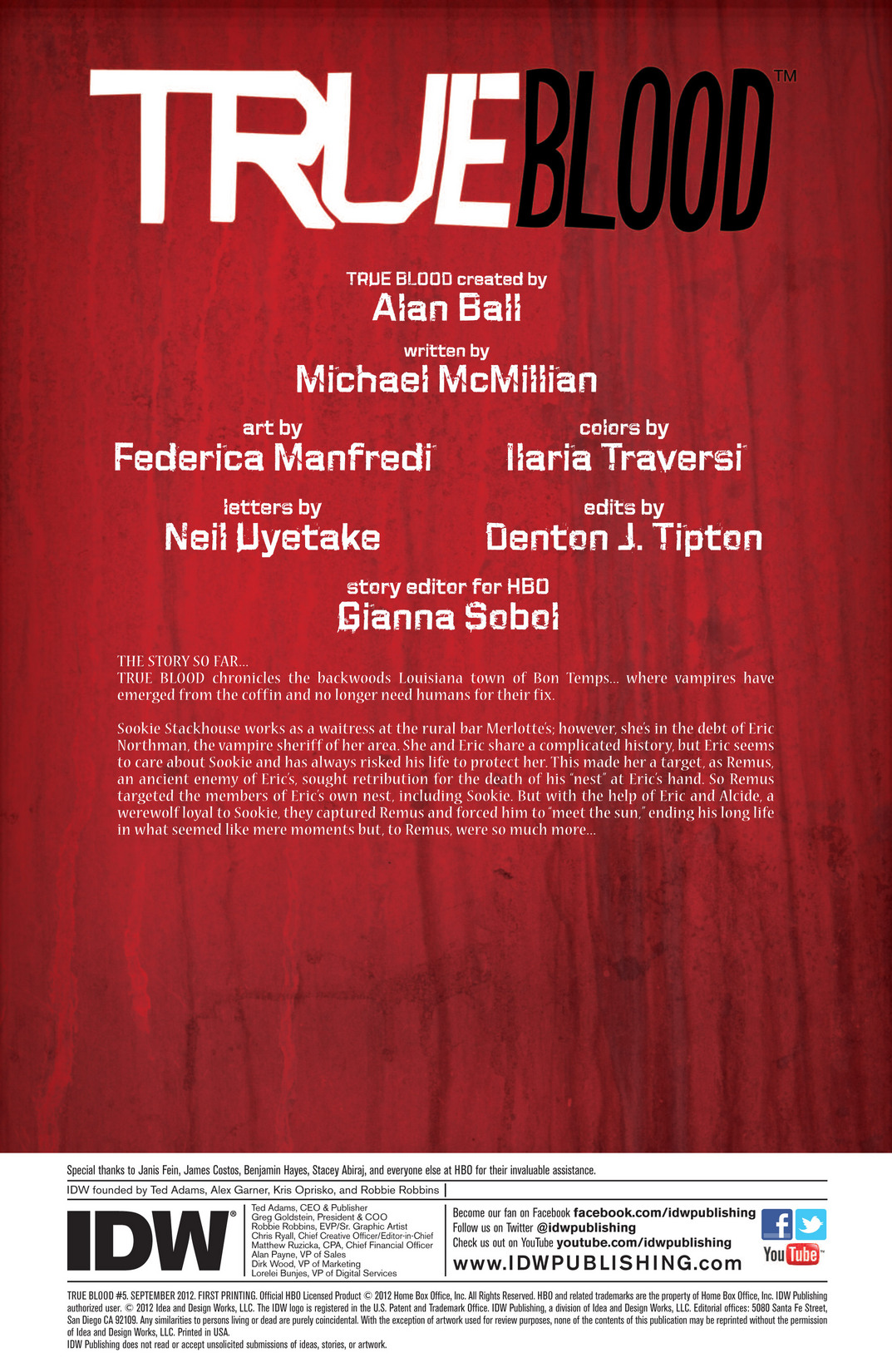 Read online True Blood (2012) comic -  Issue #5 - 3