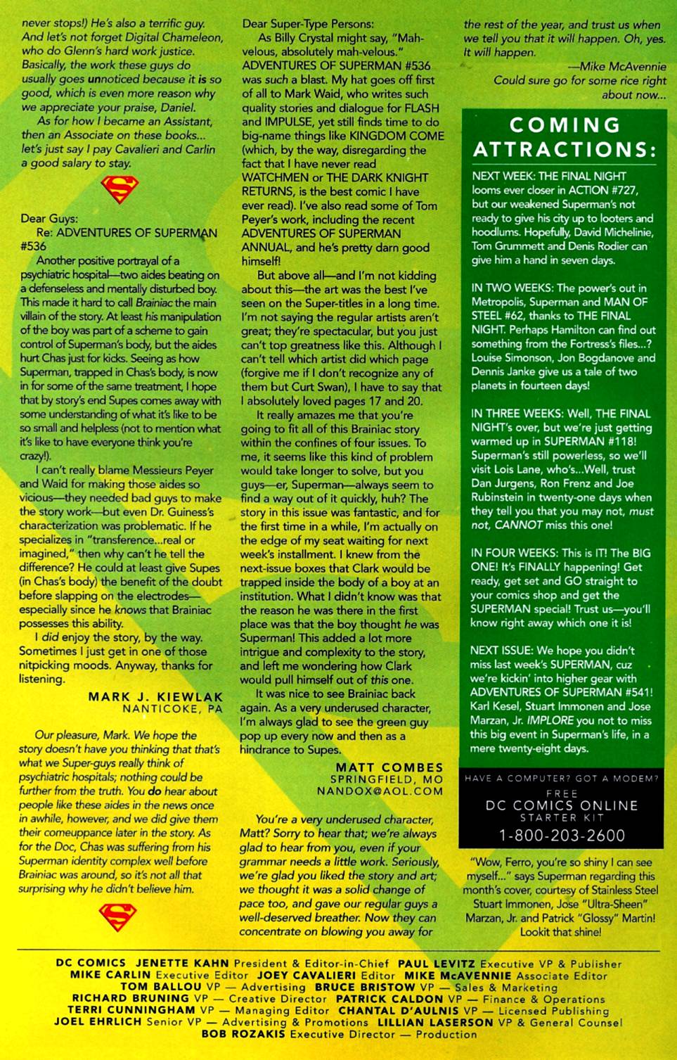 Read online Adventures of Superman (1987) comic -  Issue #540 - 25