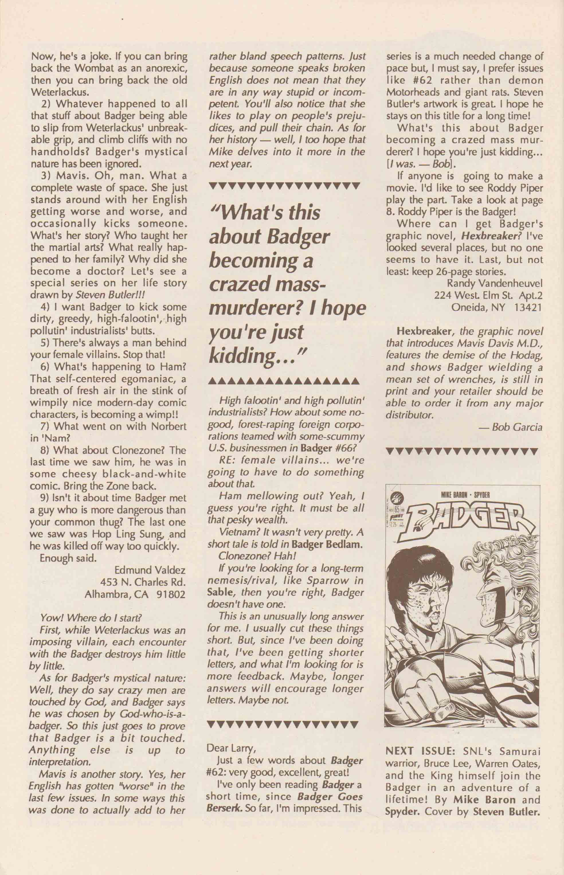 Read online The Badger comic -  Issue #64 - 34