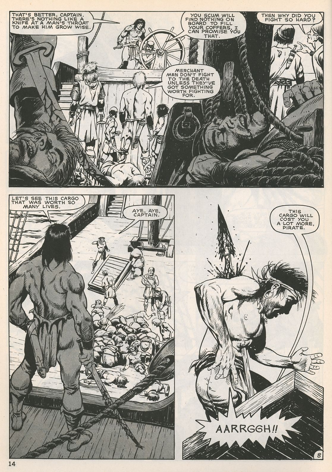 Read online The Savage Sword Of Conan comic -  Issue #129 - 13