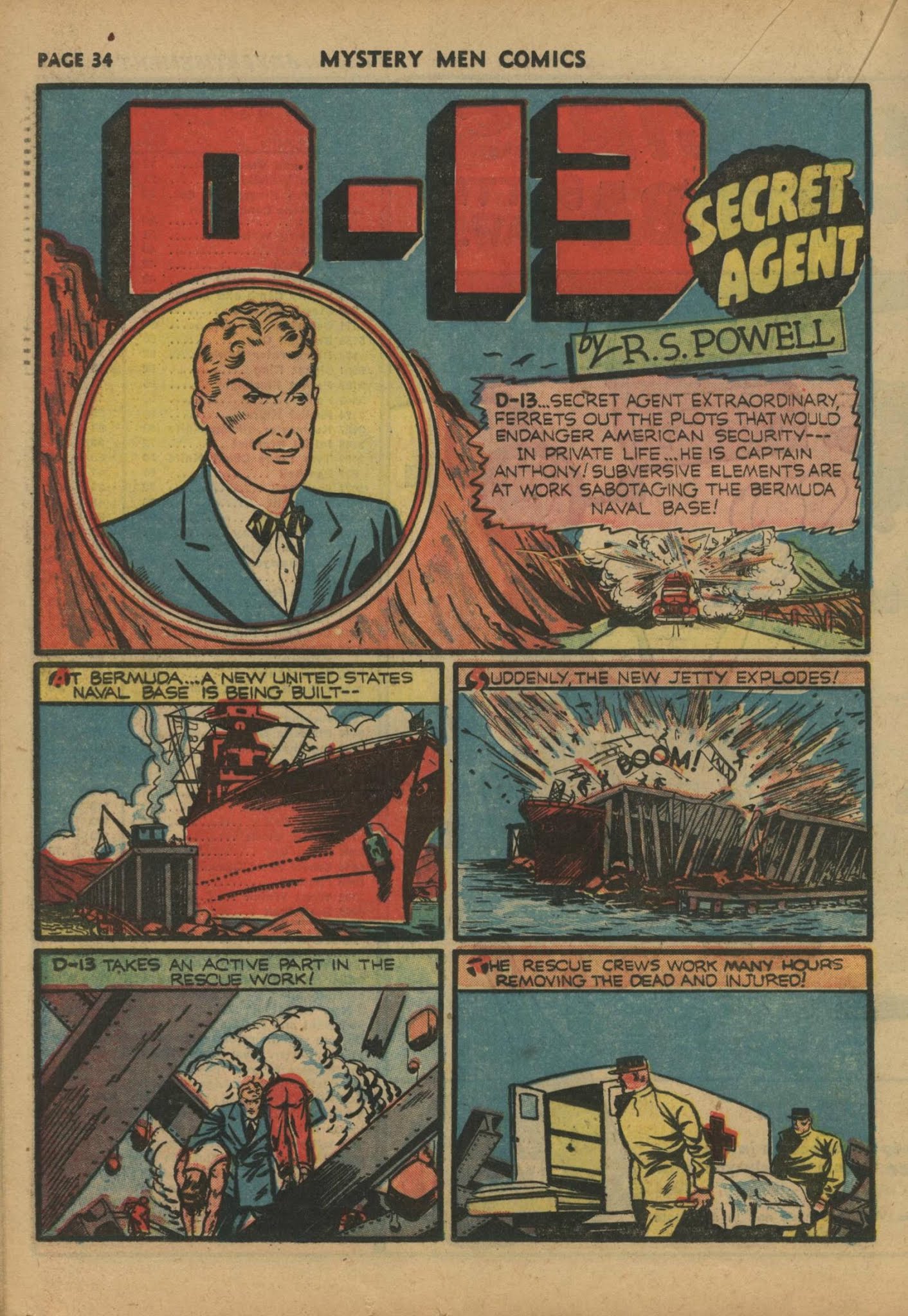 Read online Mystery Men Comics comic -  Issue #19 - 36