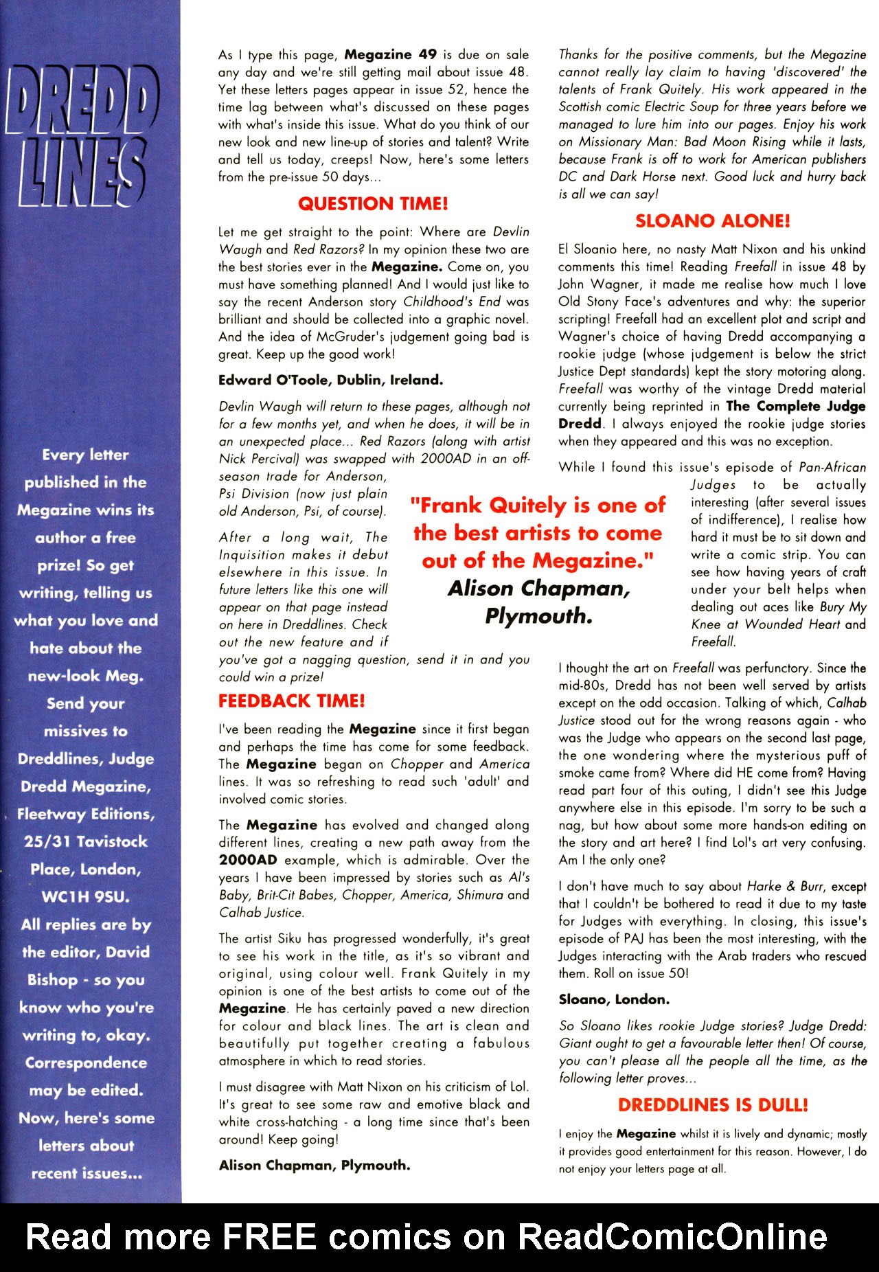 Read online Judge Dredd: The Megazine (vol. 2) comic -  Issue #52 - 39