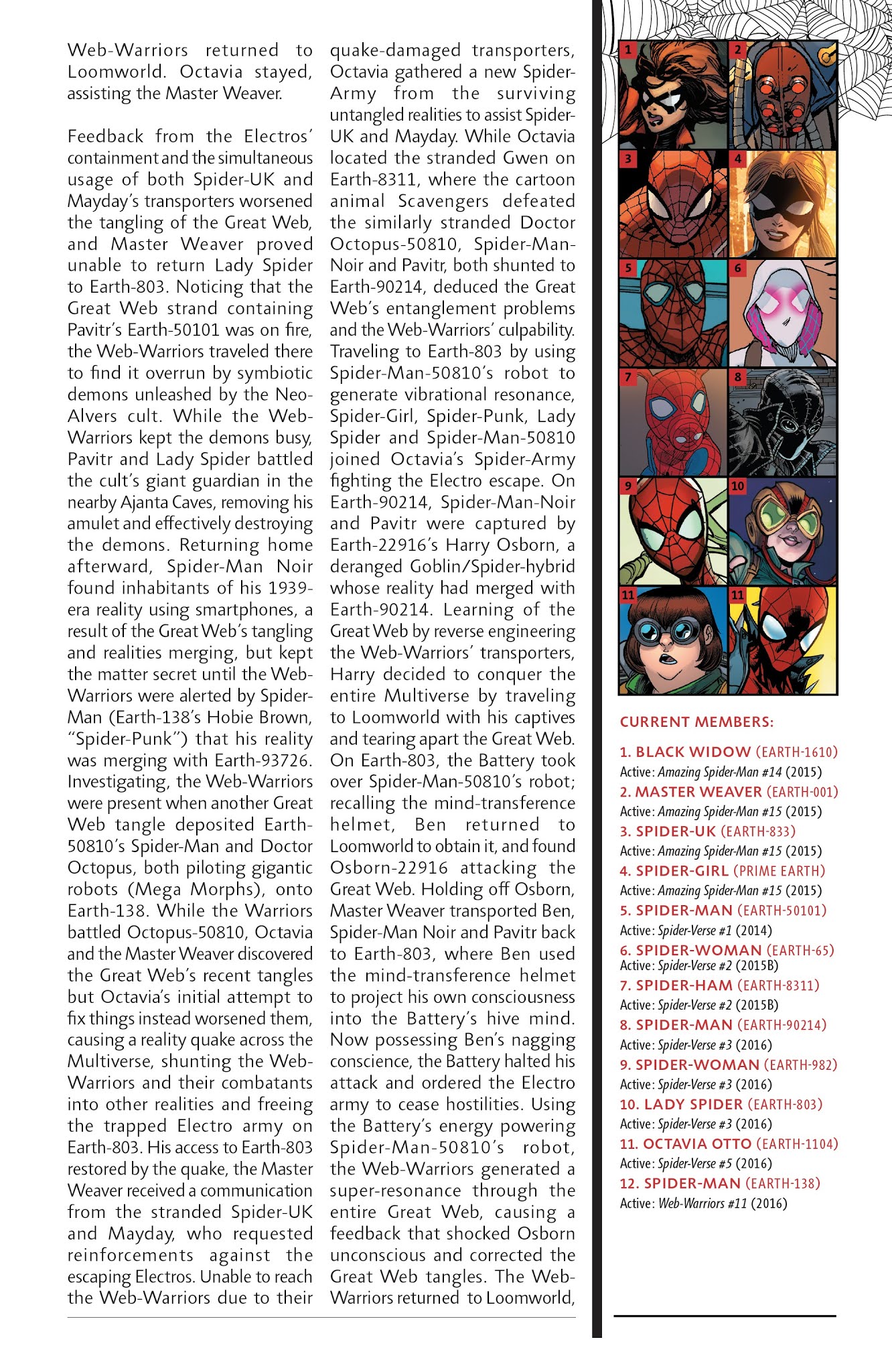Read online Spider-Geddon Handbook comic -  Issue # Full - 39