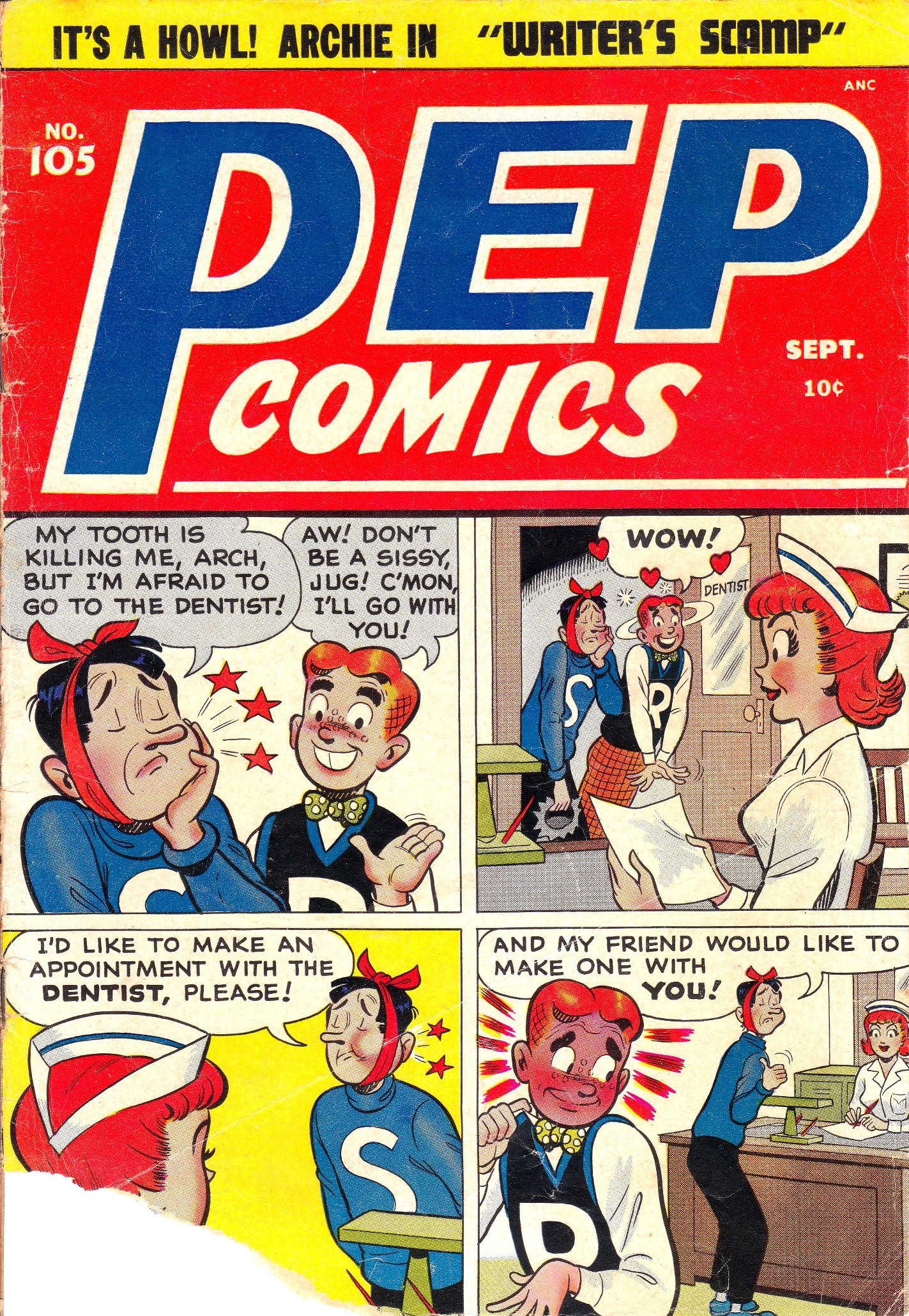 Read online Pep Comics comic -  Issue #105 - 1