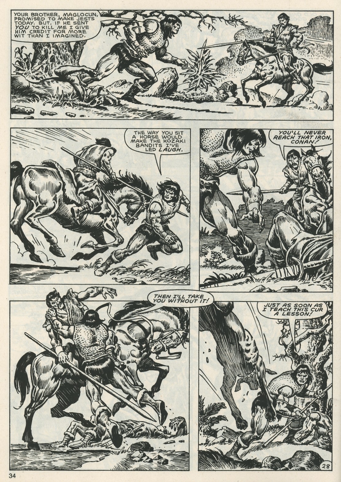 Read online The Savage Sword Of Conan comic -  Issue #119 - 33