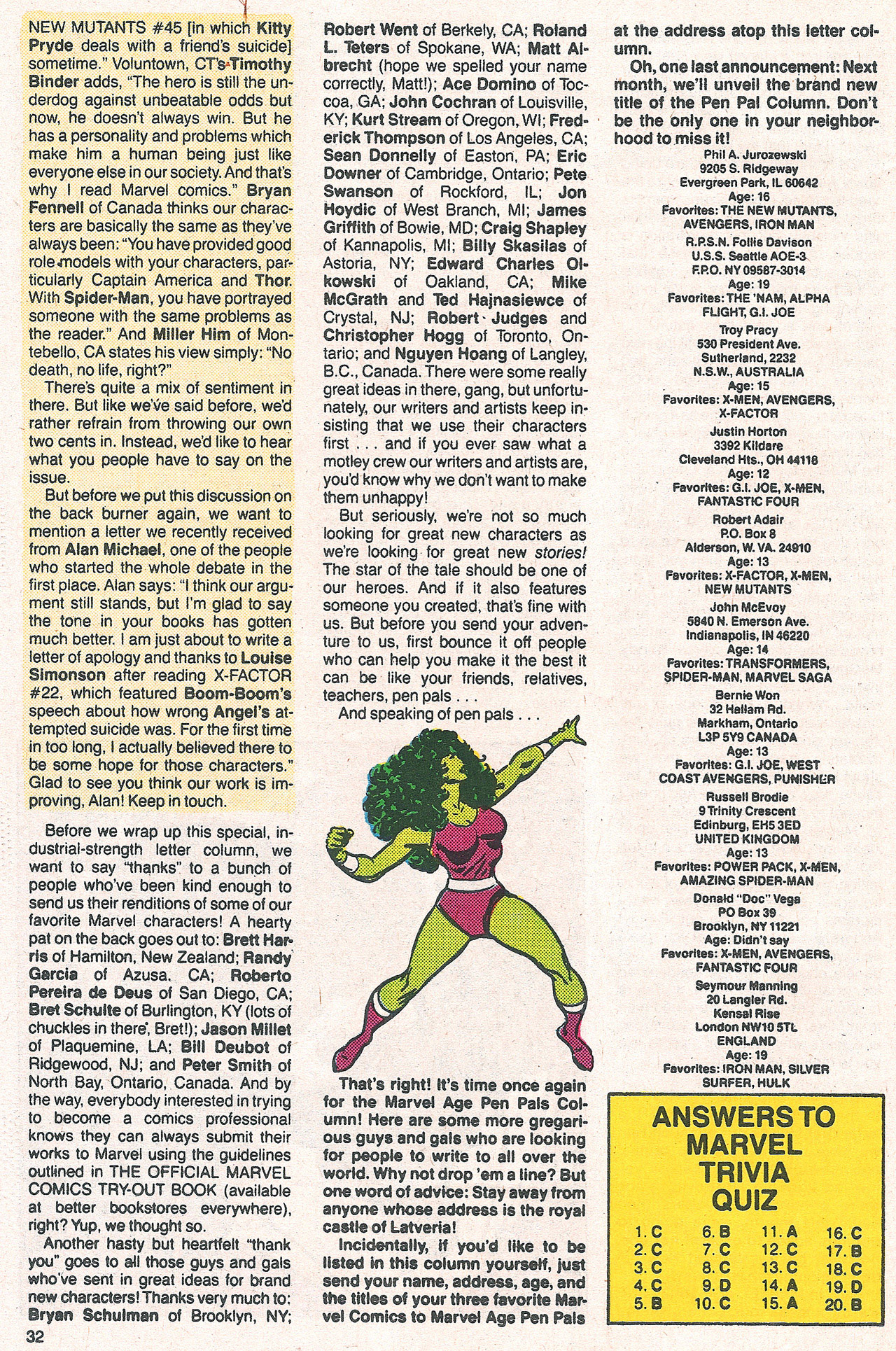 Read online Marvel Age comic -  Issue #63 - 33