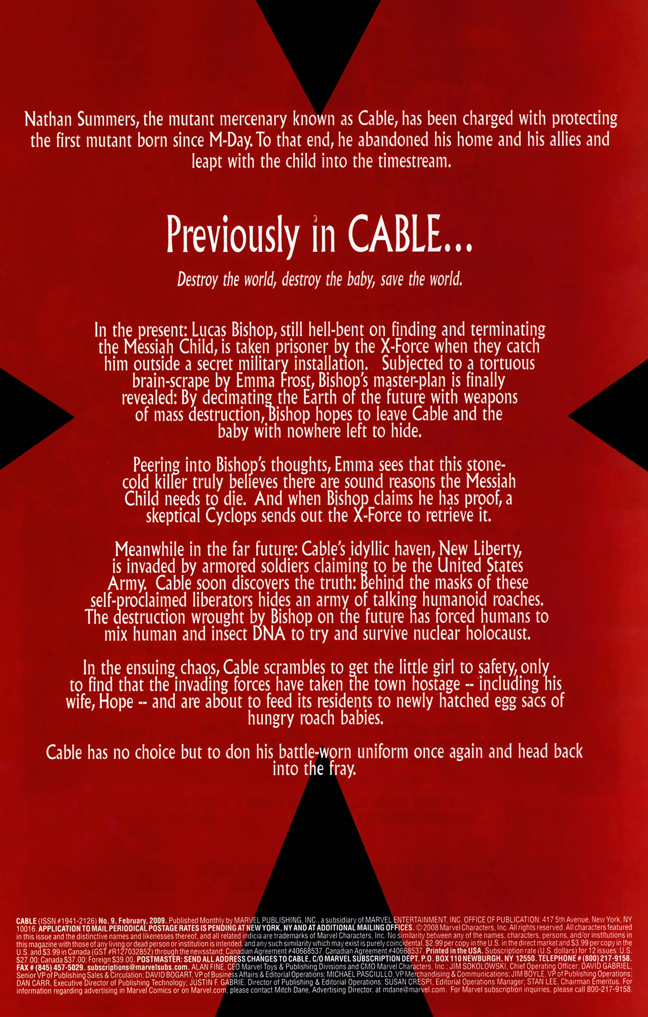 Read online Cable (2008) comic -  Issue #9 - 2