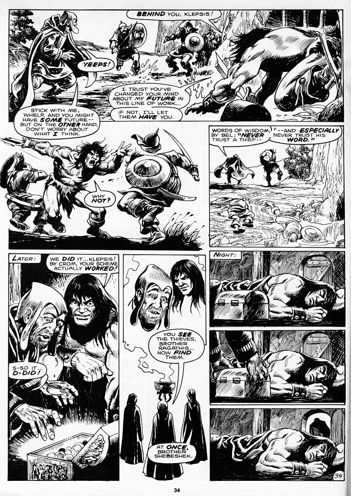 Read online The Savage Sword Of Conan comic -  Issue #180 - 36