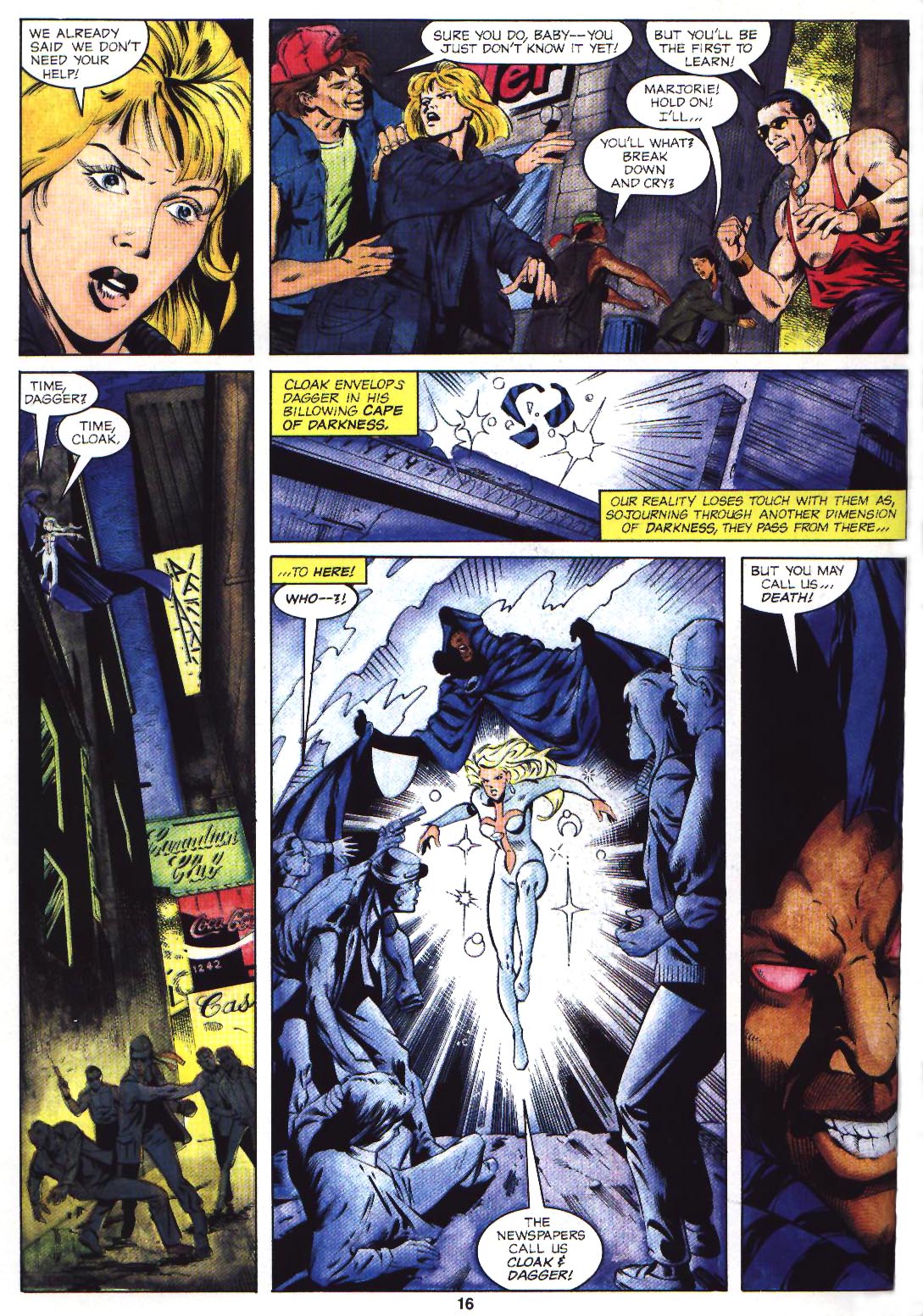 Read online Marvel Graphic Novel: Cloak and Dagger and Power Pack: Shelter From The Storm comic -  Issue # TPB - 17