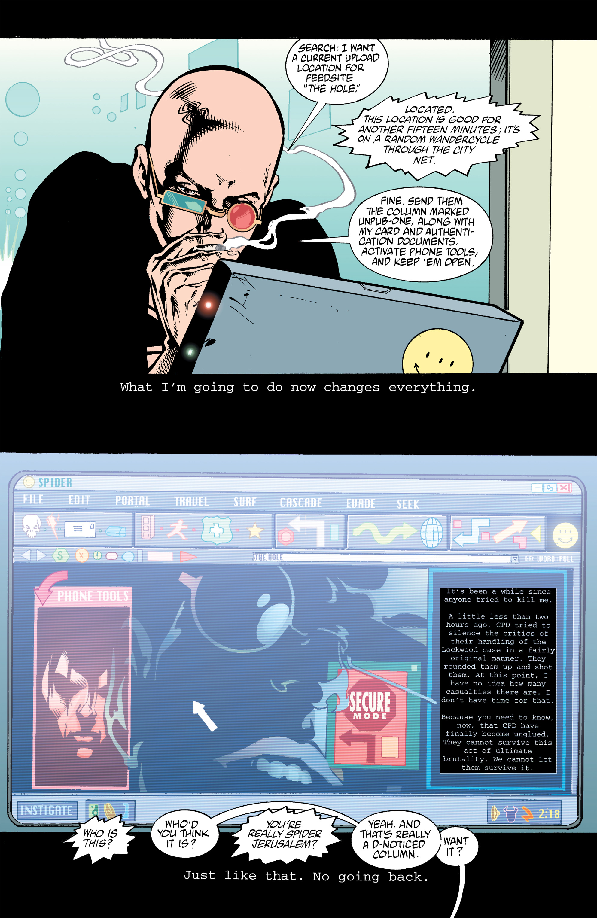Read online Transmetropolitan comic -  Issue #32 - 17
