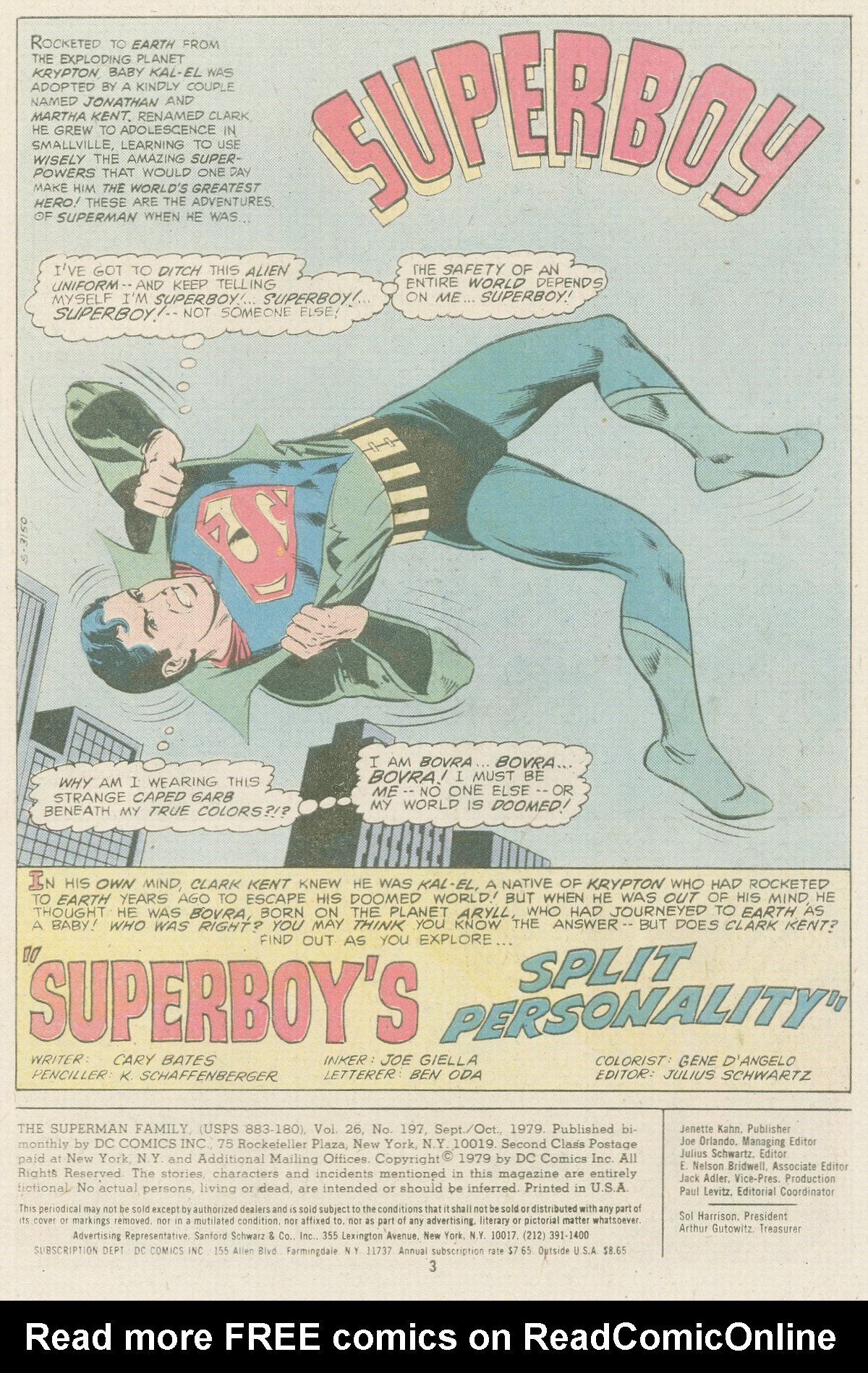 Read online The Superman Family comic -  Issue #197 - 3