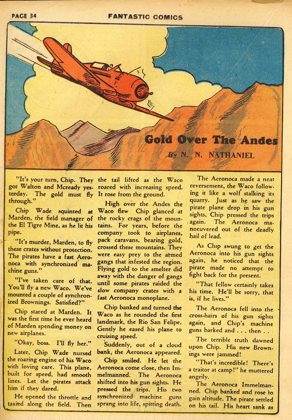 Read online Fantastic Comics comic -  Issue #10 - 35