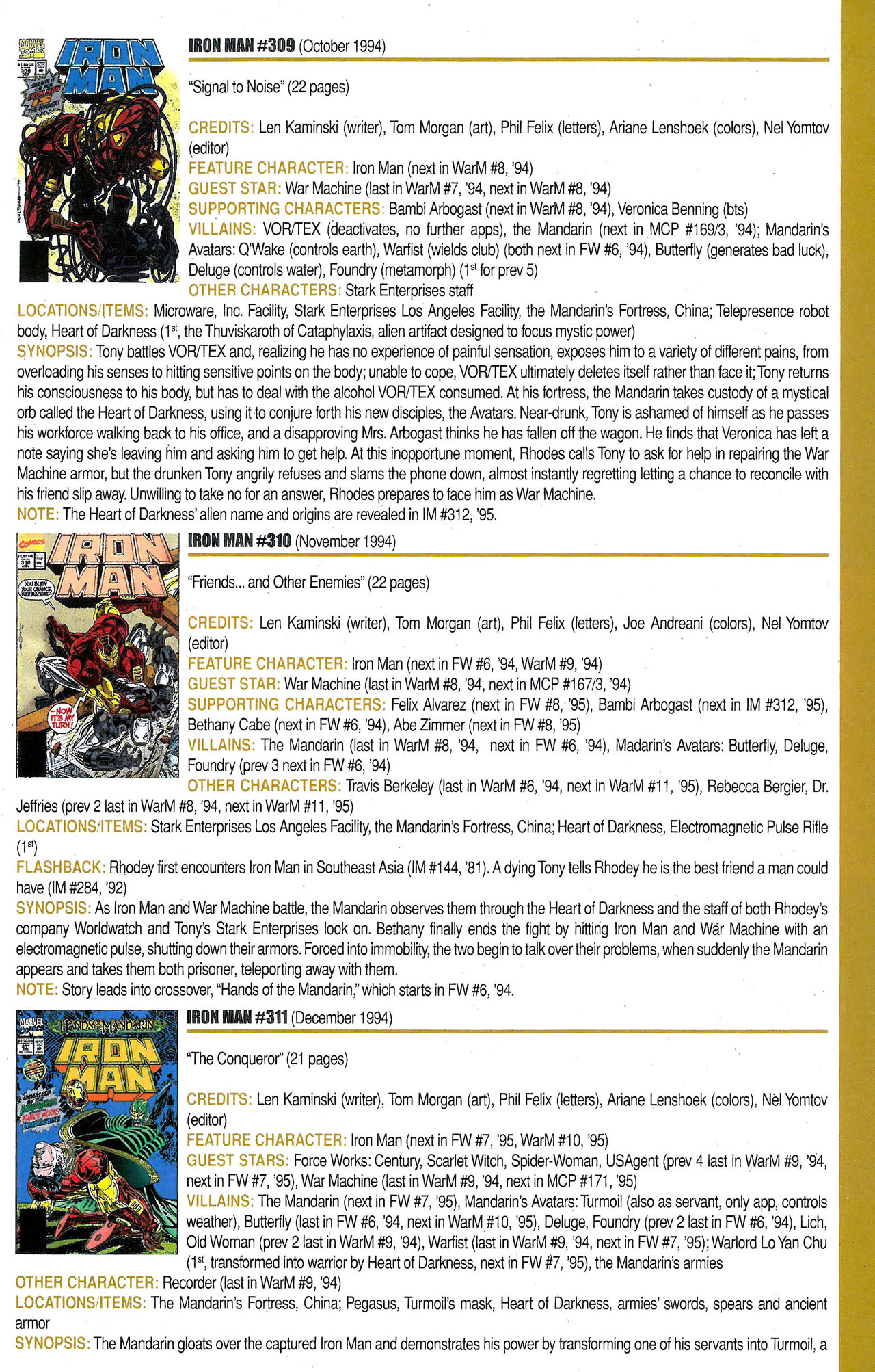 Read online Official Index to the Marvel Universe comic -  Issue #9 - 29