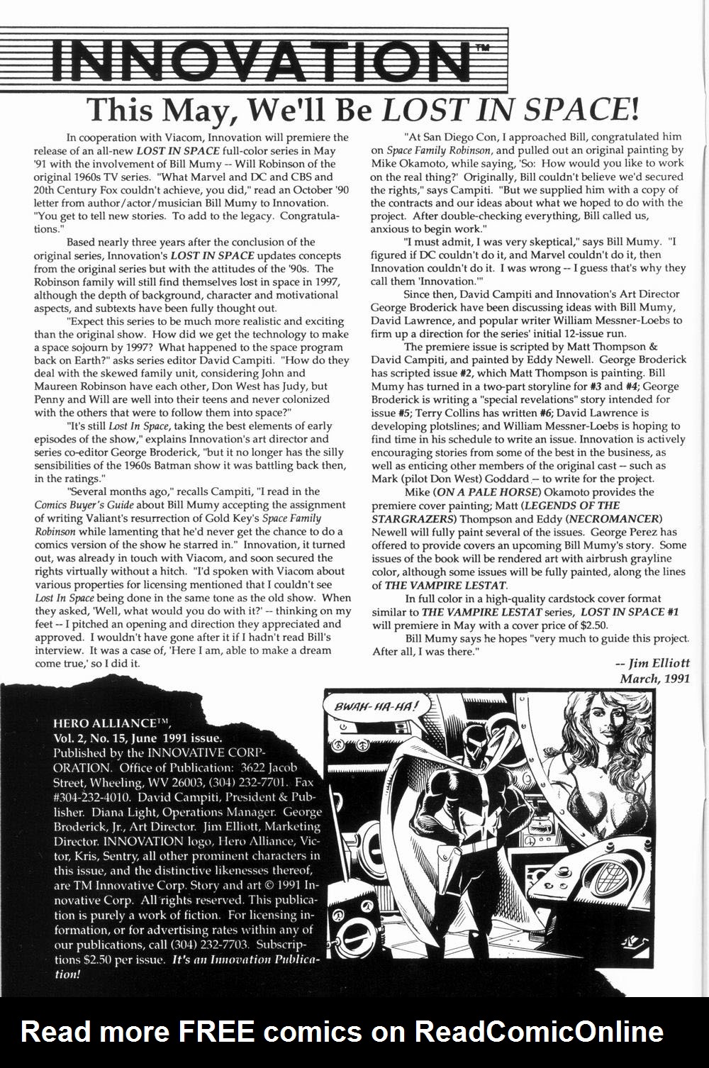 Read online Hero Alliance (1989) comic -  Issue #15 - 2